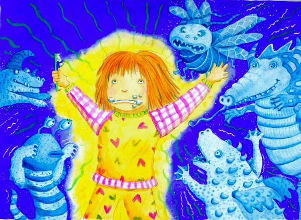 From book, Good Night Princess Pruney Toes , written by Lisa McCourt