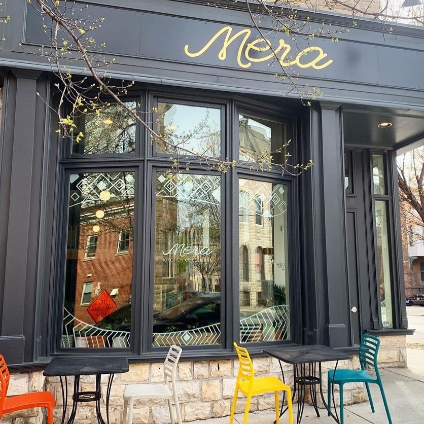 Why &ldquo;Mera&rdquo; Kitchen? 
-
Our name comes from the Greek word meraki. Both a verb and an adverb, it connotes that when someone is doing an activity &mdash; like cooking &mdash; with so much care, devotion, and attention to the task at hand, t