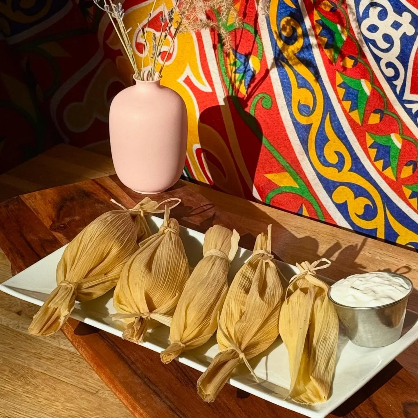 Pre-orders open now! Iris&rsquo;s Guerrero style sweet corn tamales, called uchepos, central to major holidays and a staple during Christmas time. Pre-order through Sunday at 3pm for pick up on Tuesday, Dec 23. Link in bio or www.mera.kitchen/order

