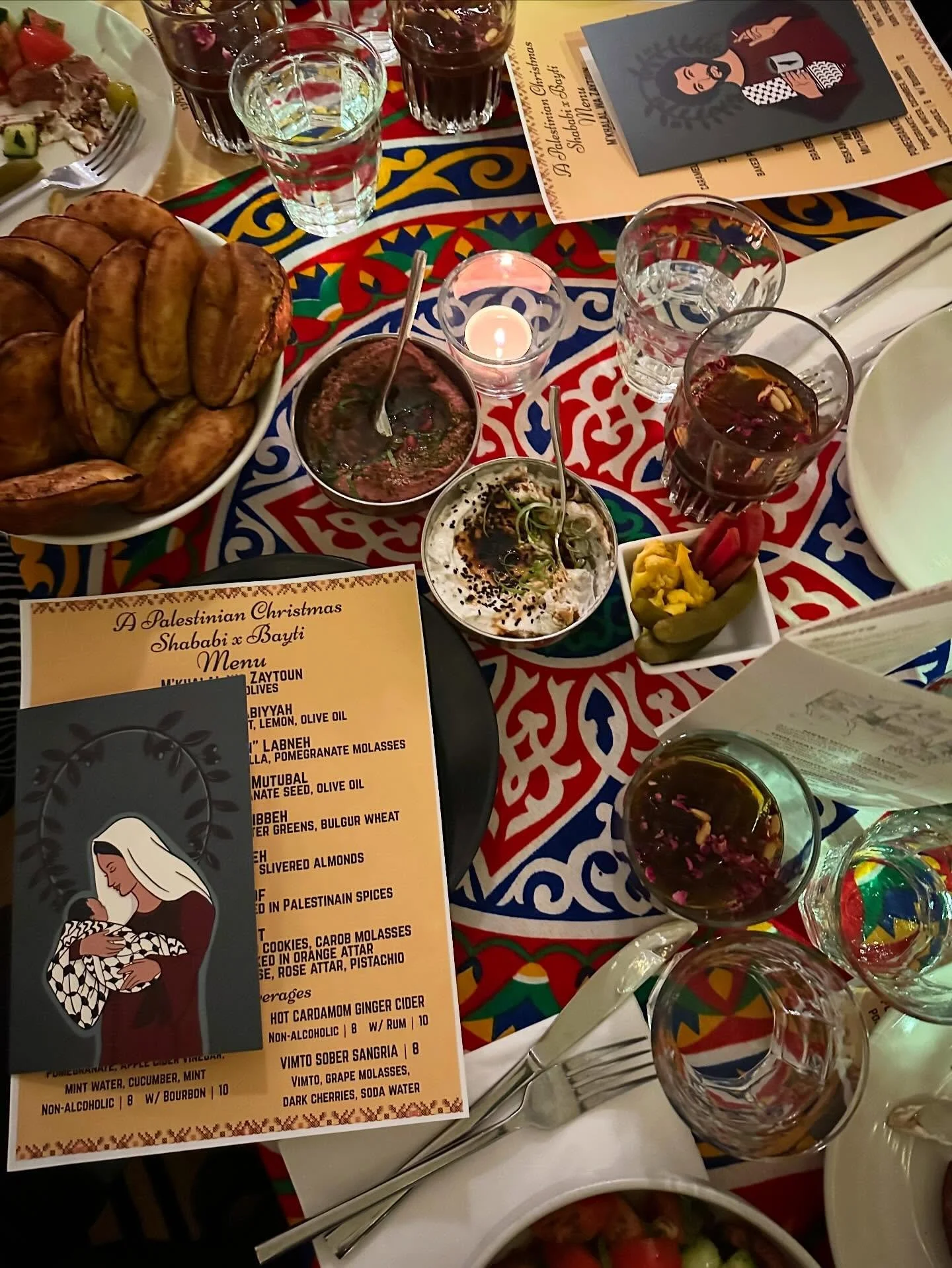 We&rsquo;re closed today but wishing a Happy Palestinian Christmas to all. Last week, we had the honor of welcoming Jinan @falasteeenifoodie and Marcelle @marcelle_g into our space for their fundraiser for @uawcpal, a dinner and discussion about the 