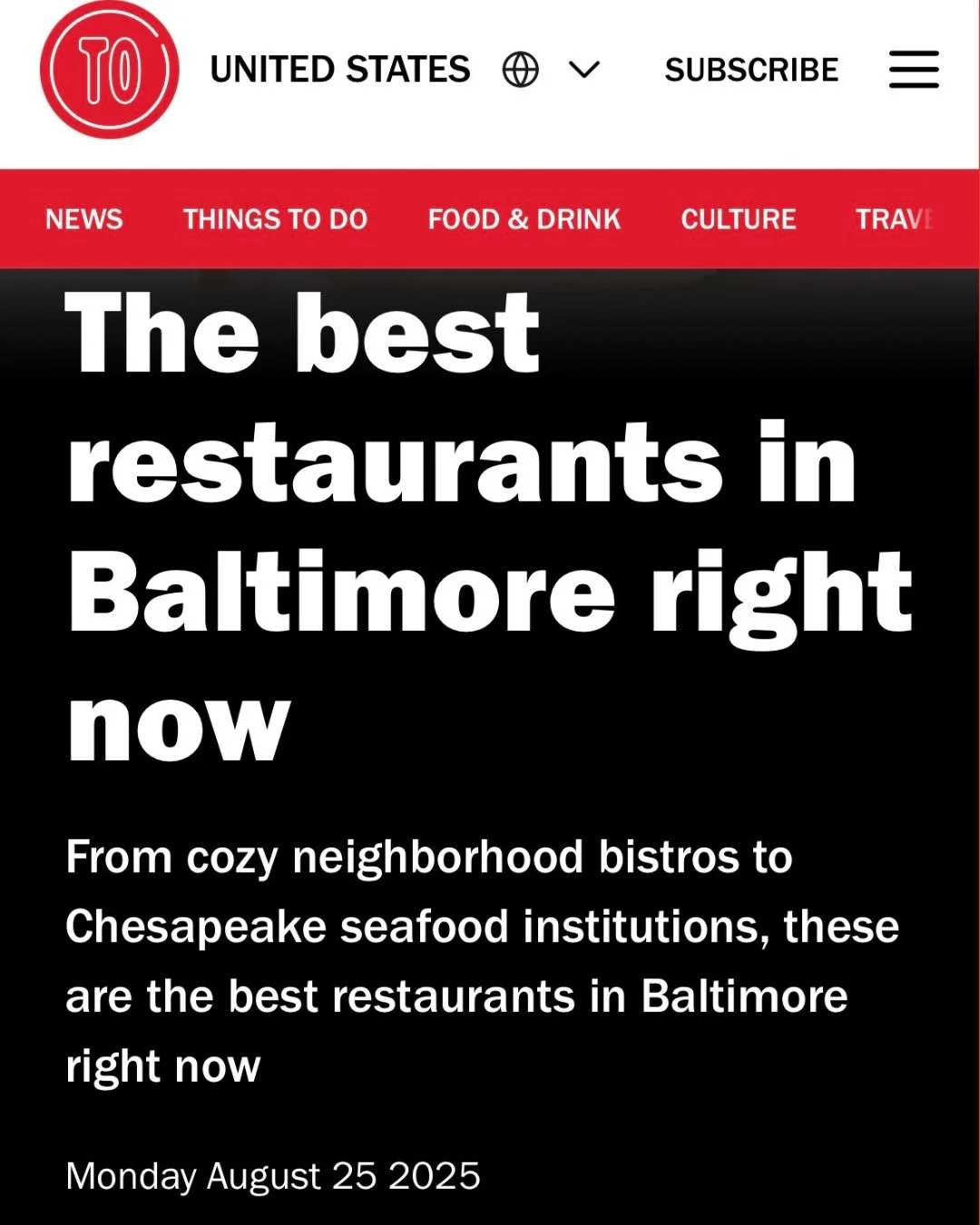 Highlighting one of our favorite articles from 2025 as we close out the year. We&rsquo;re honored to be featured in TimeOut&rsquo;s List of 10 best restaurants to try right now! Thanks @foodtravelart for the mention! We&rsquo;re open today 12/31 from