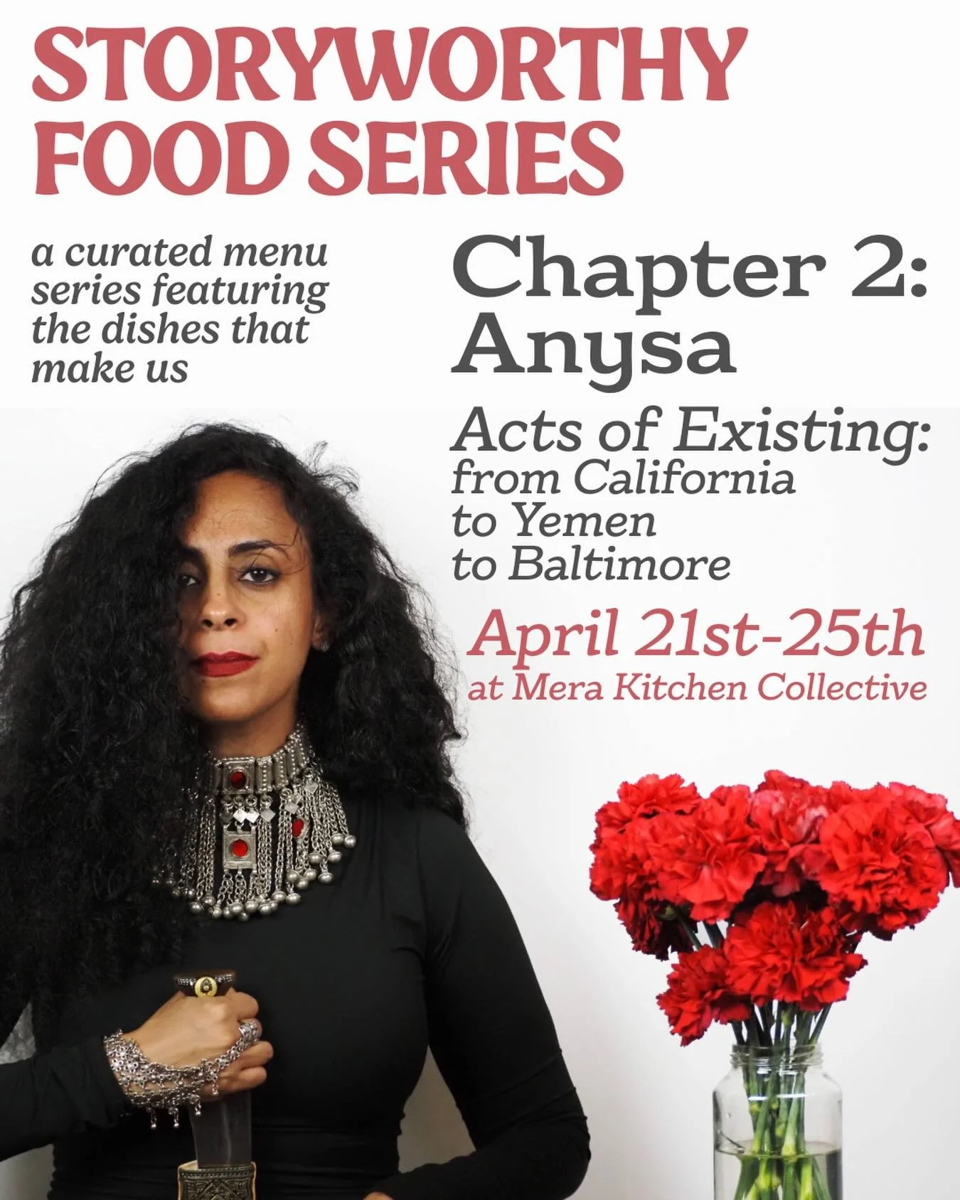 On April 21st, we kick off the second chapter of our Story-Worthy Food Series, where members of our team curate a special menu reflecting the pieces from their lives and journey that have shaped them and brought them to Baltimore.

Chapter 2 features