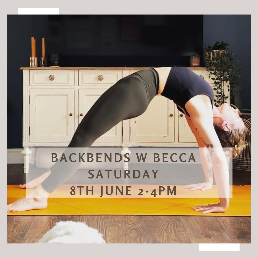 Don&rsquo;t miss out on Becca&rsquo;s next Vinyasa Workshop!! 

During this workshop Becca will guide you through a practice designed to open up the front body and shoulders in preparation for deeper backbends. You will learn about stabilising and st
