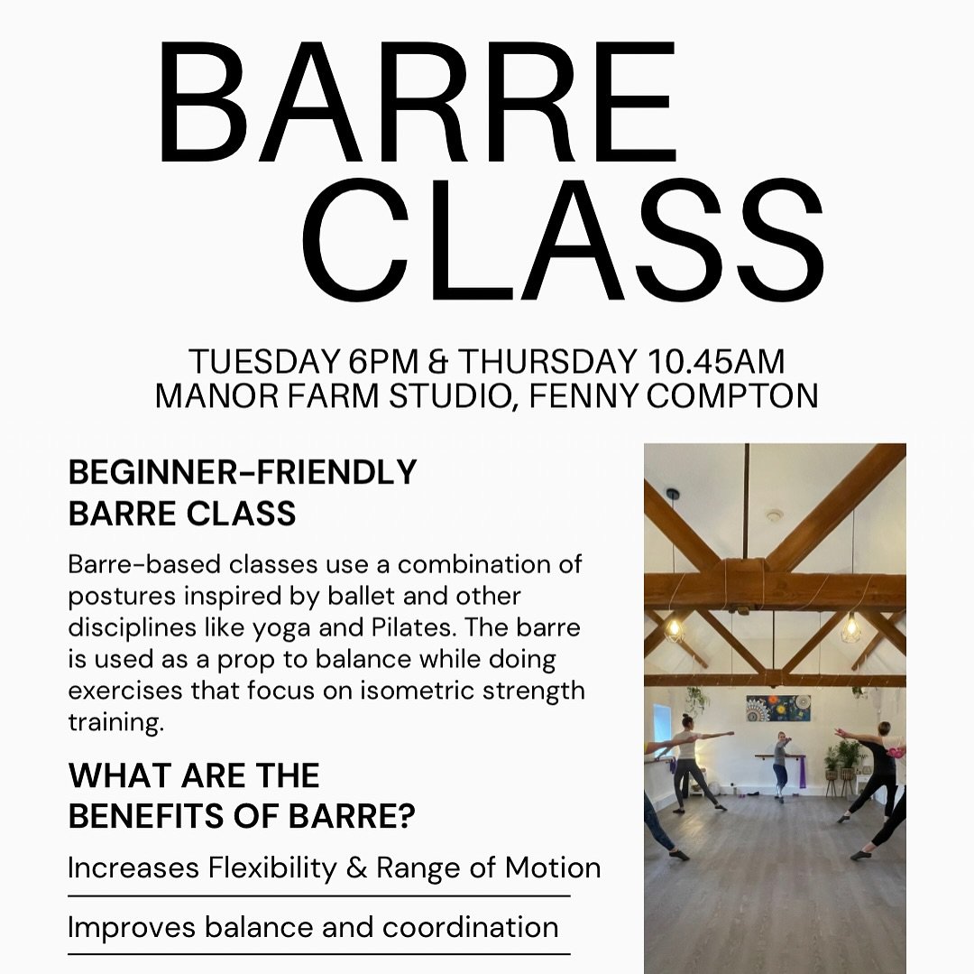 Delighted to welcome Victoria @victoria.movement to the studio from January. Barre back on the timetable. 

Victoria comes from a dance background and after several years away from her movement practice she discovered Barre whilst looking to re-engag