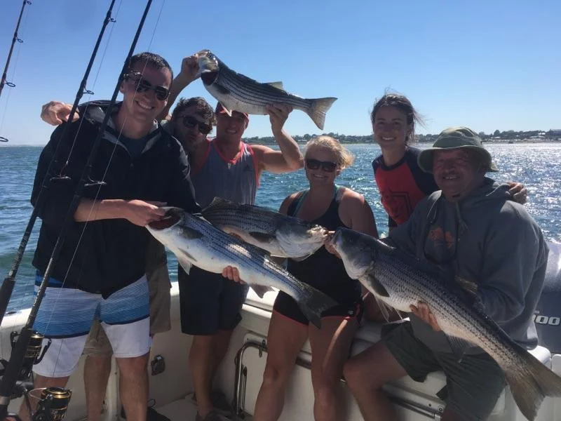  Striped bass fishing charter Chatham, MA Cape Cod 