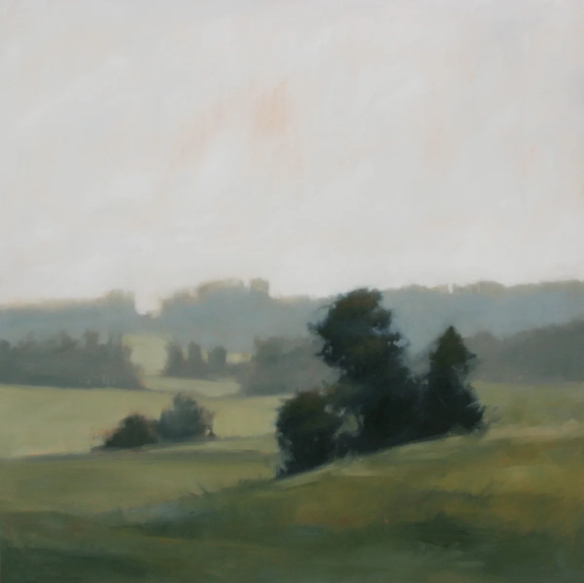 Receding Hills, 36x36 inches