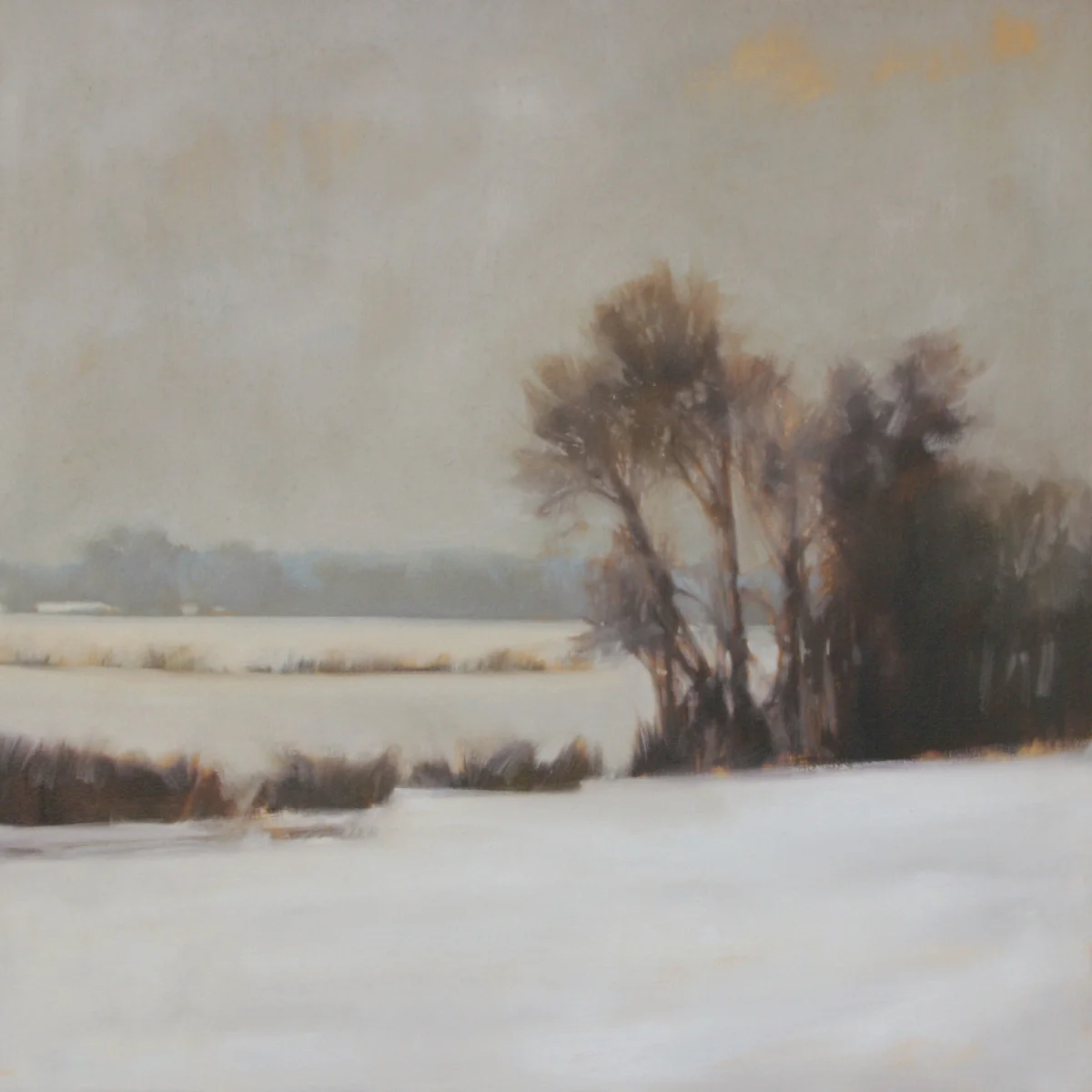 Snowy Trees, 30x30 inches