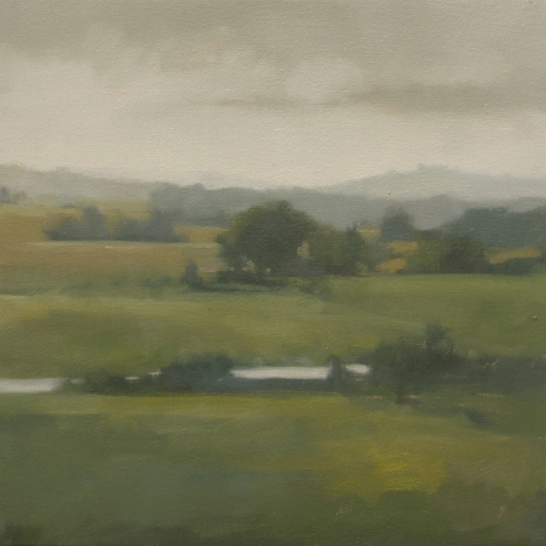 Evening Pause Study, oil on canvas, 12x12 inches