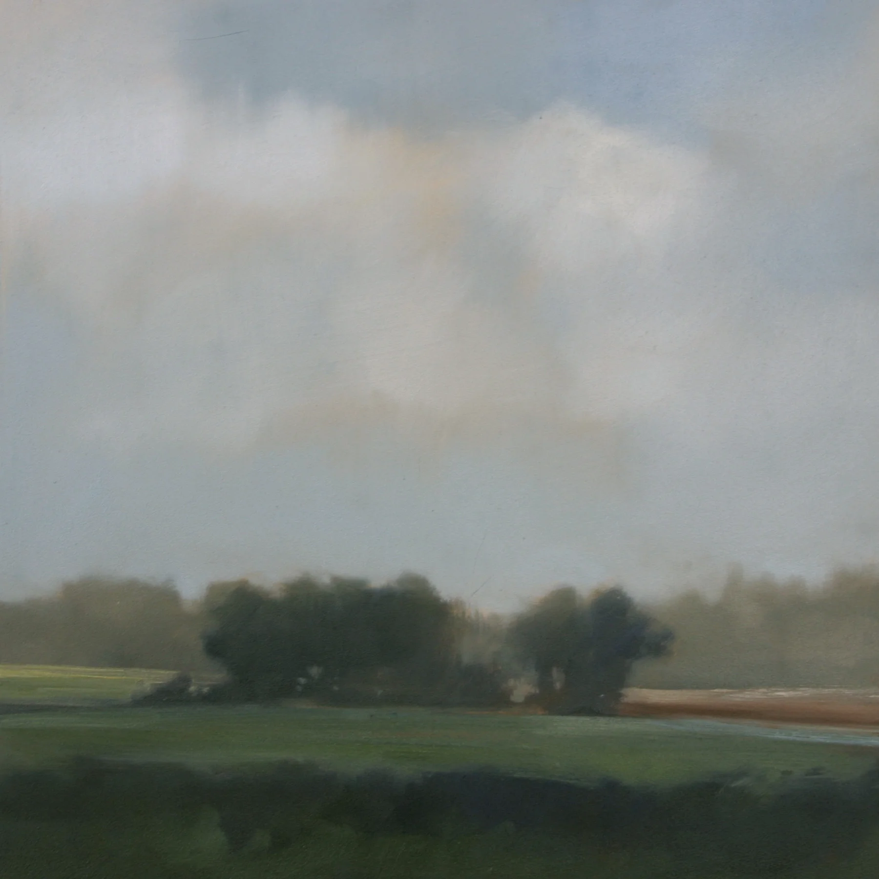 Passing Light Study, oil on panel, 12x12 inches