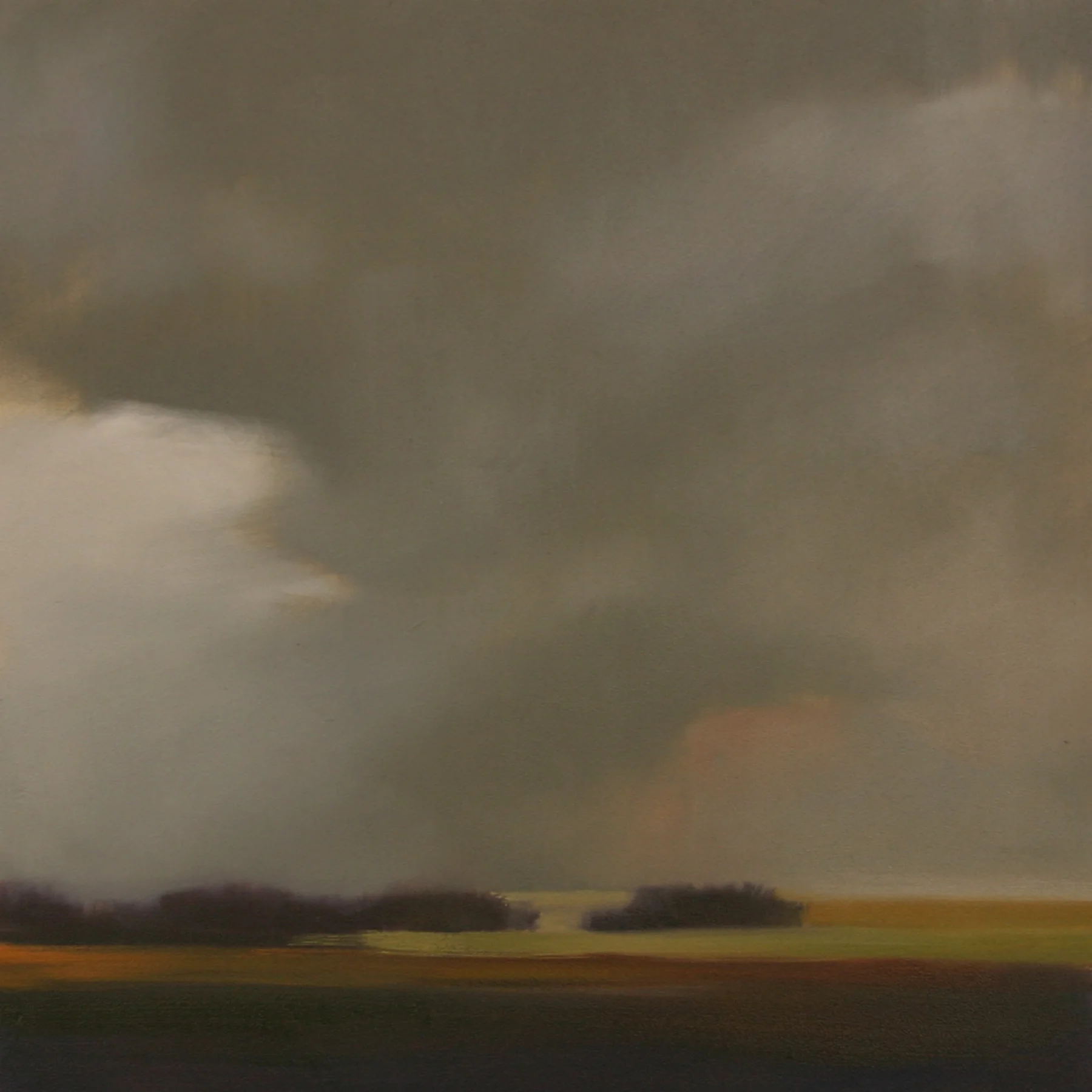 Moving Storm Study, oil on panel, 12x12 inches
