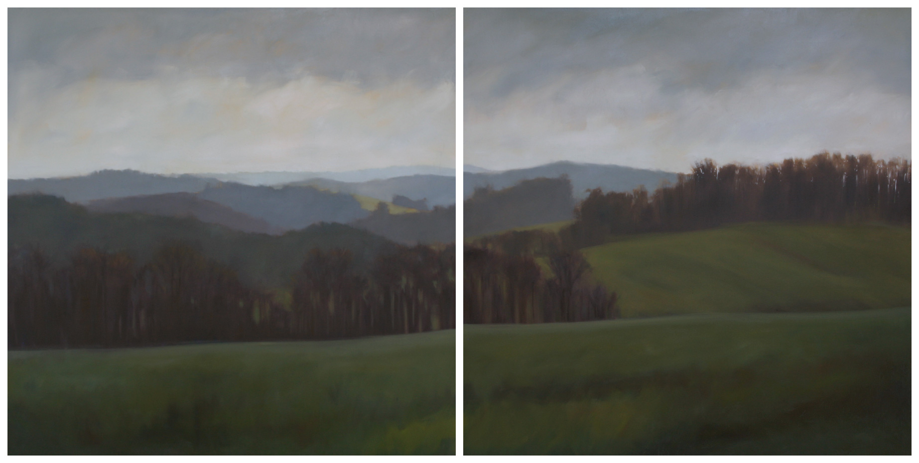 Stahl Farm, 48x96 inches (diptych)