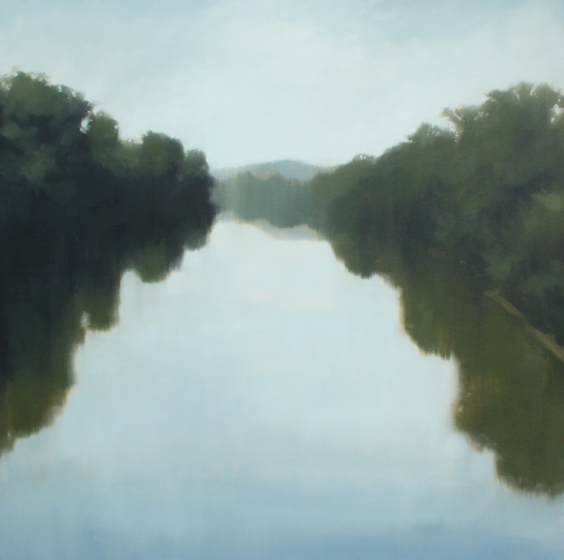 Summer River, 48x48 inches