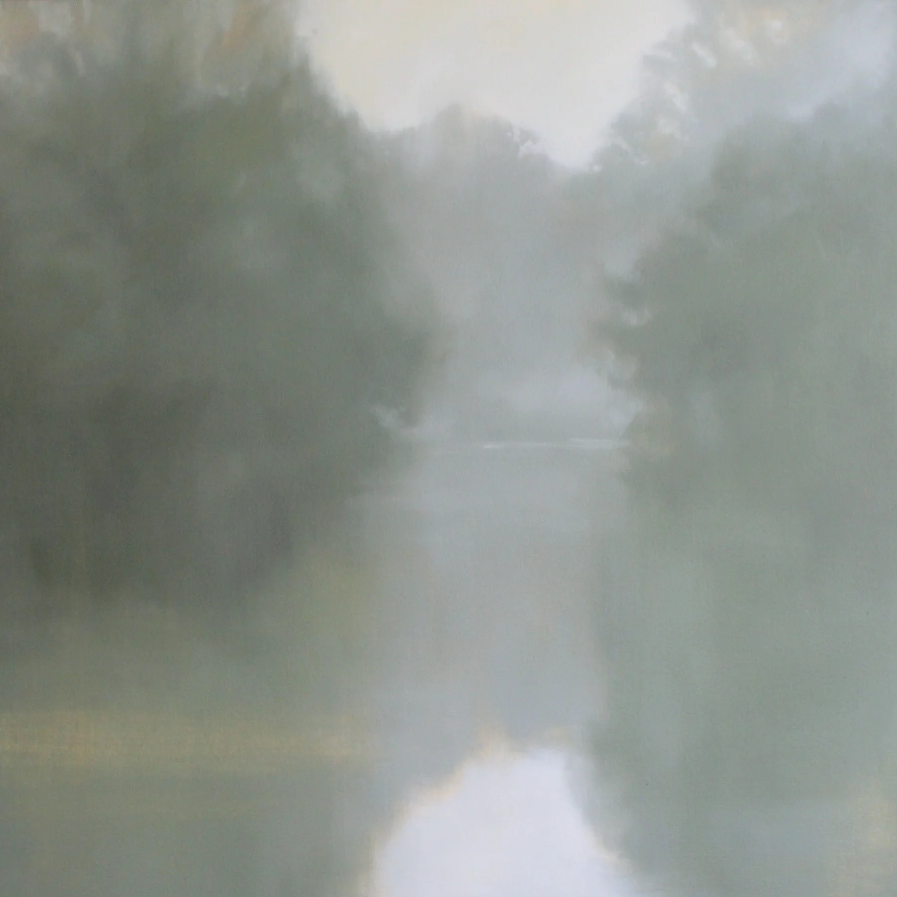 Stones River Fog, 36x36 inches