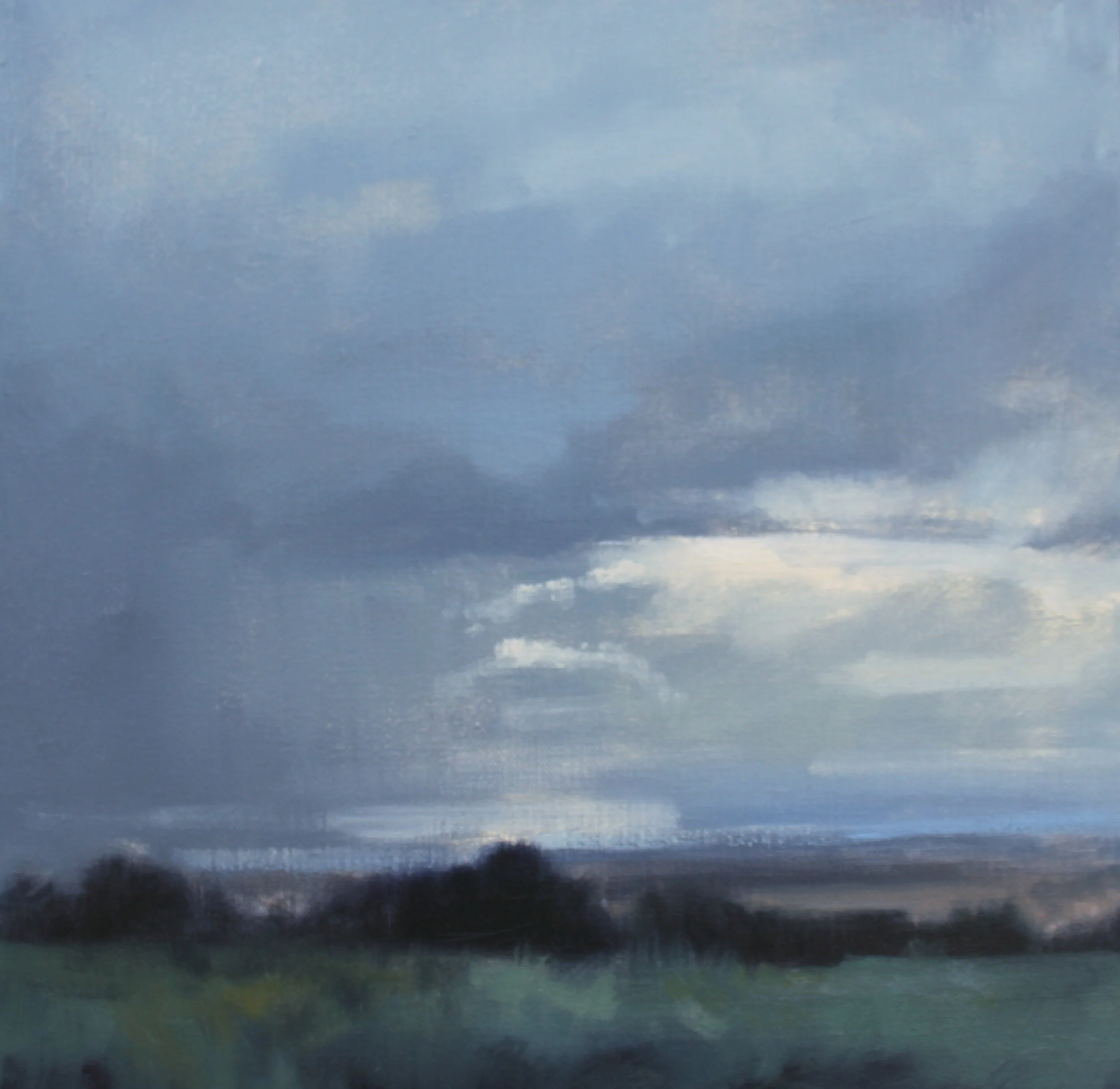 Rain Lifting (Study), 12x12 inches