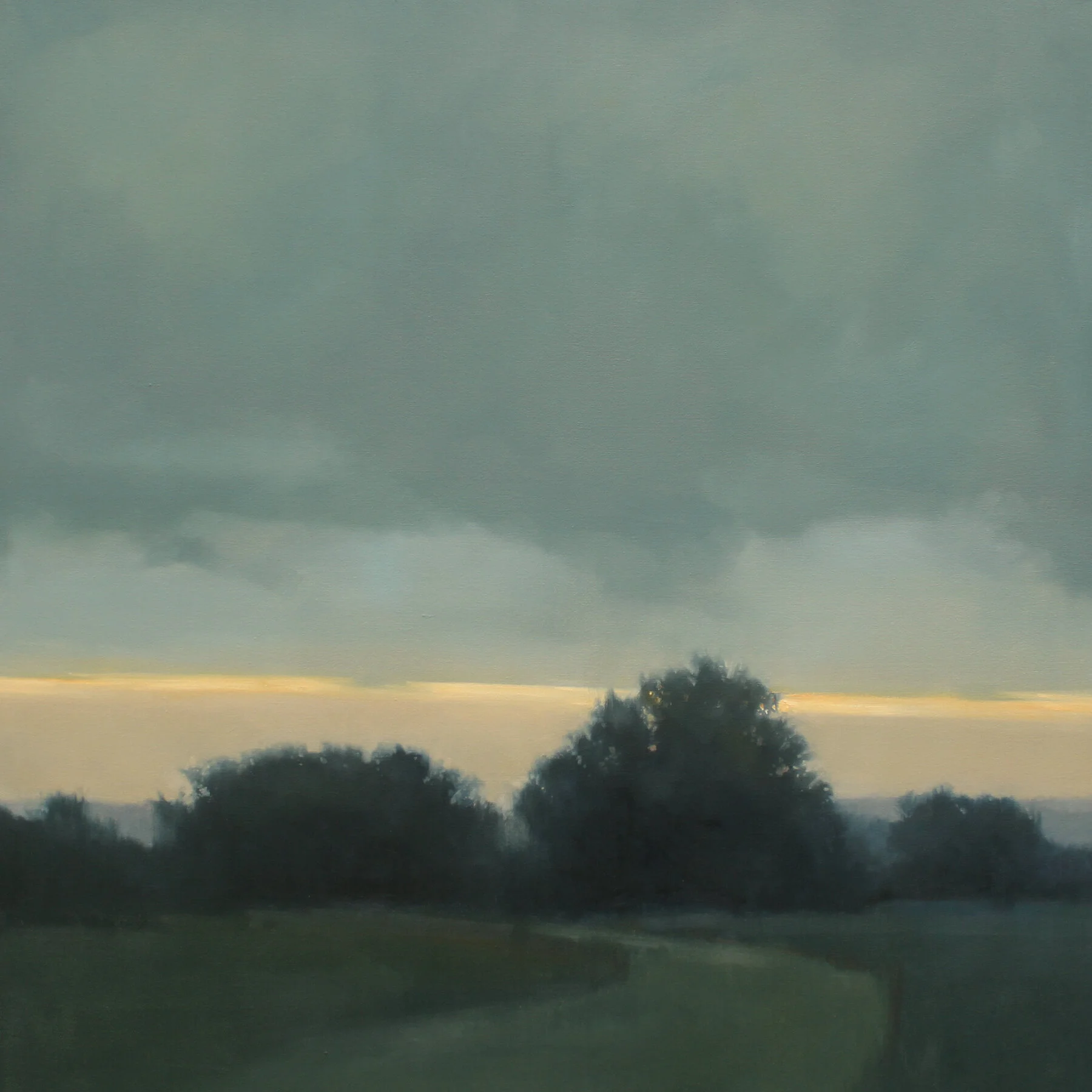 Evening Line, 36x36 inches