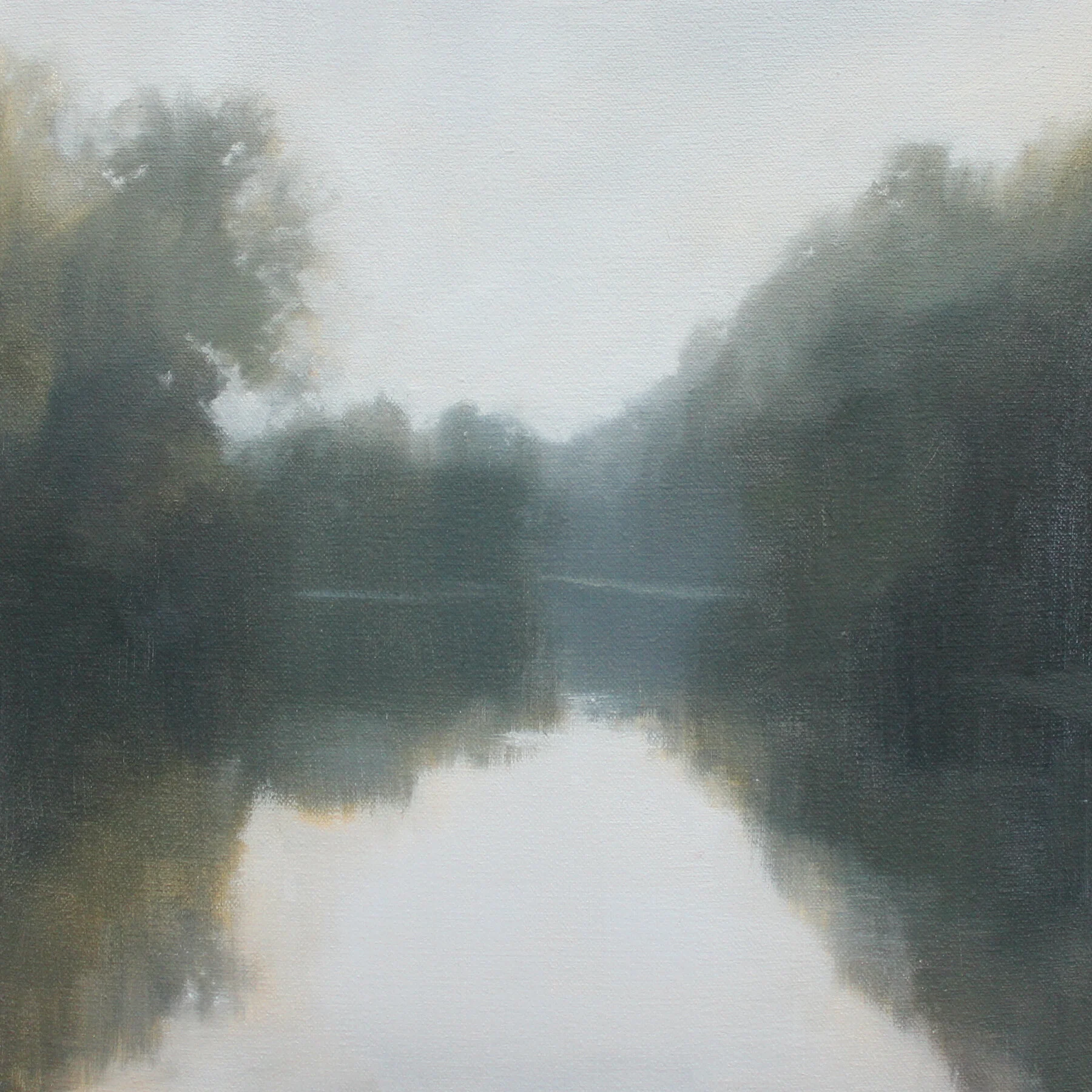 River Winding (Study), 12x12 inches