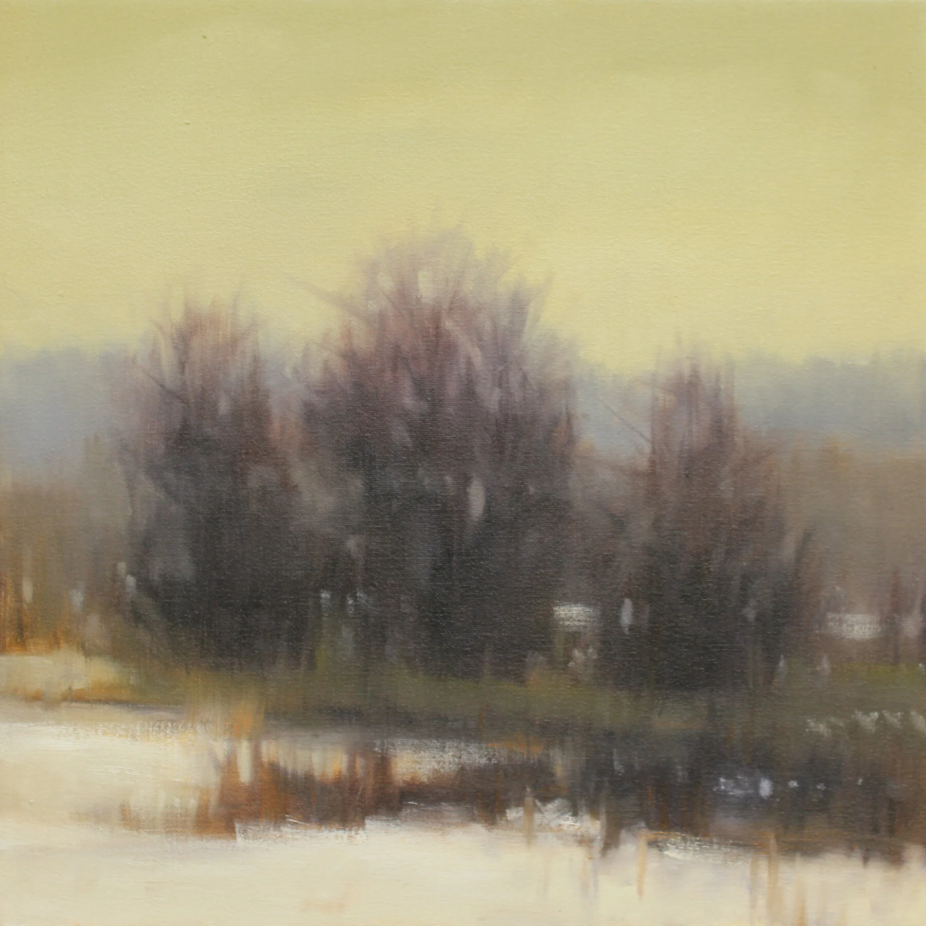 Dusting of Snow (Study), 12x12 inches