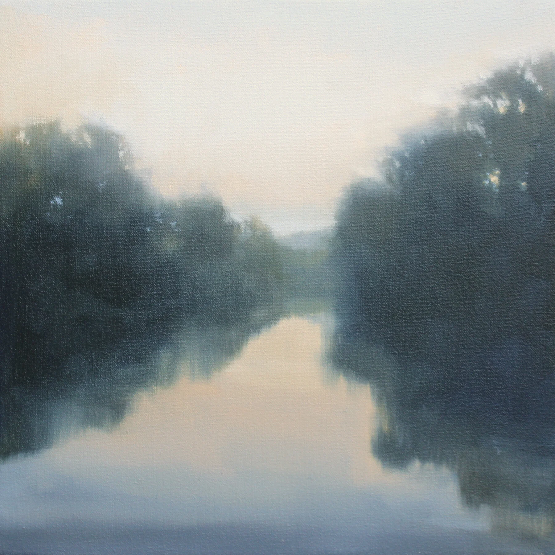 Golden Hour River (Study) 12x12 inches