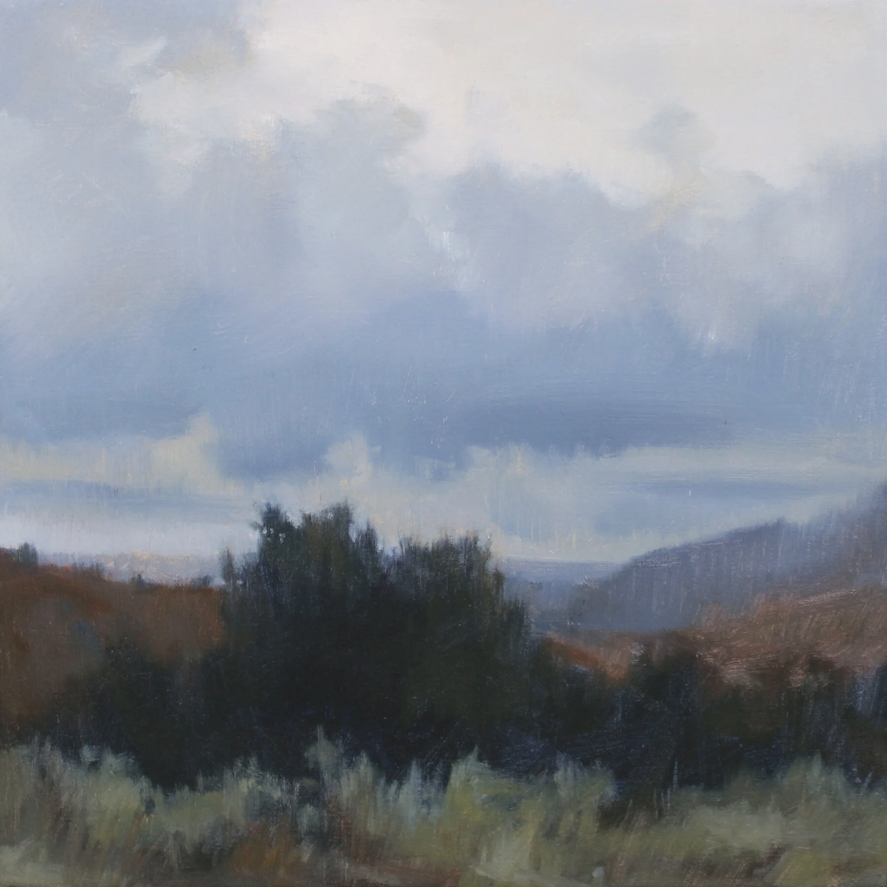 Dry Valley (Study), 12x12 inches
