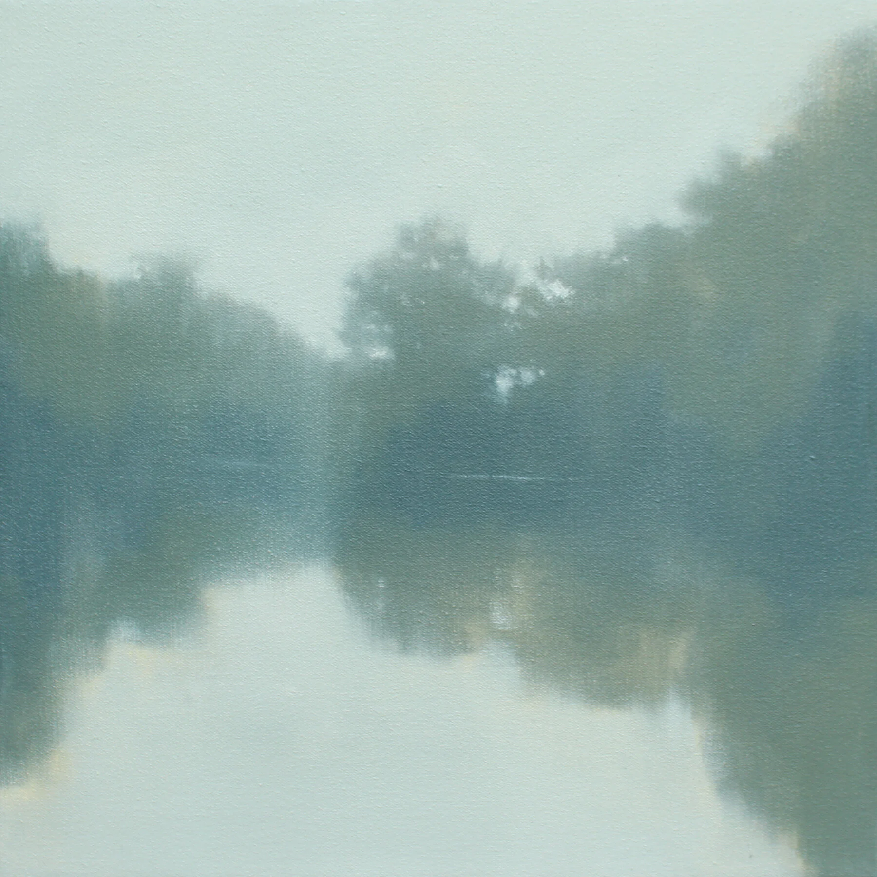 River Haze (Study), 12x12 inches