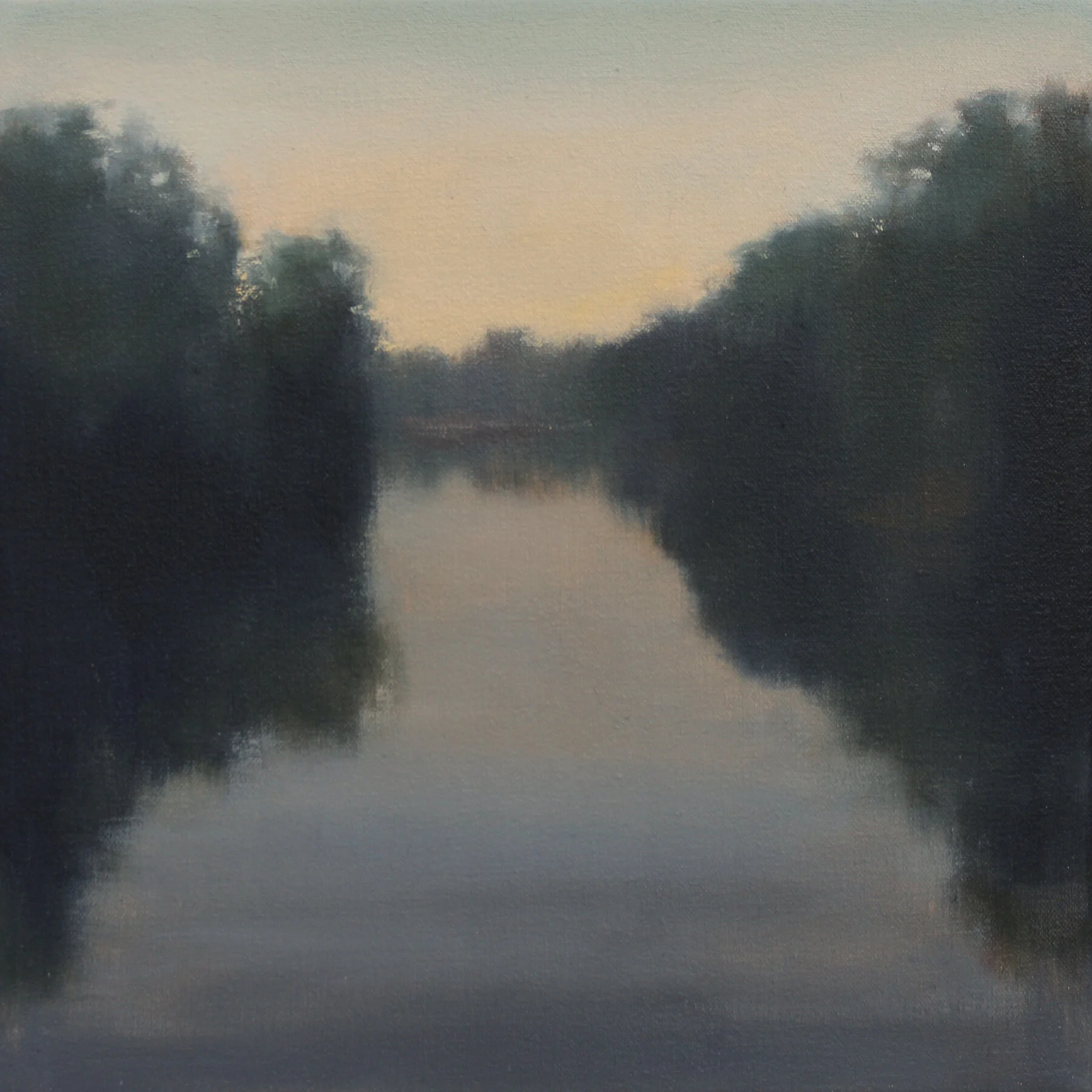 Dusk River (Study), 12x12 inches