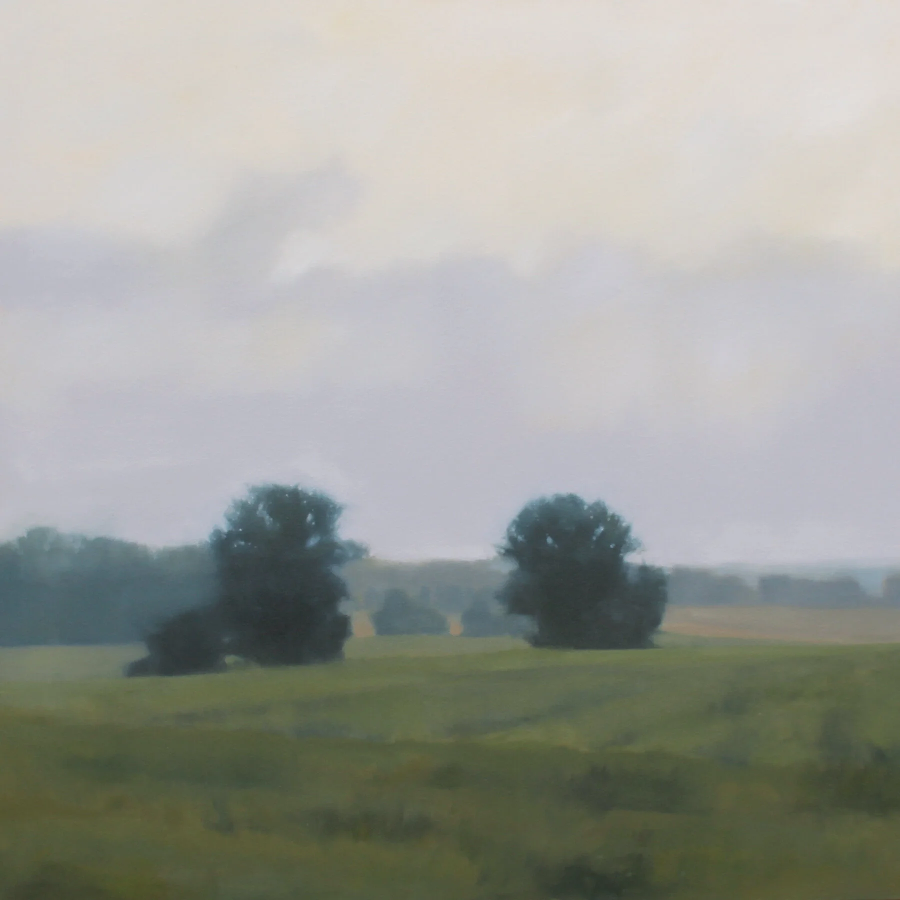 Distant Pastures, 36x36 inches