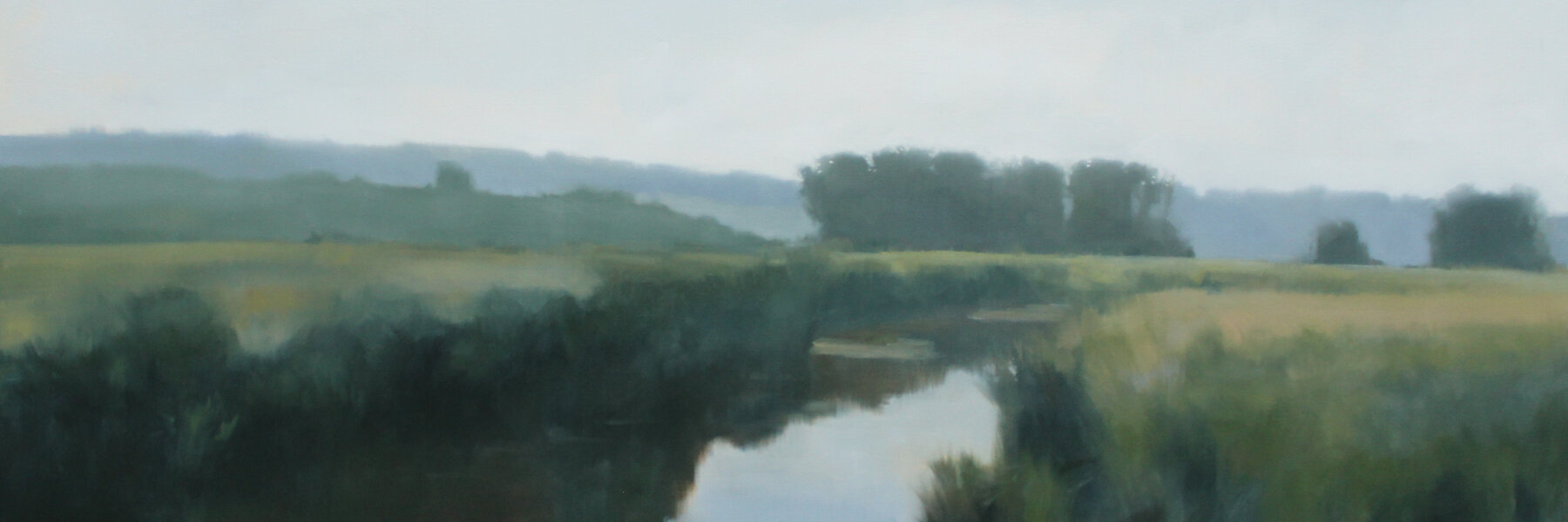 Flat Creek, 24x72 inches