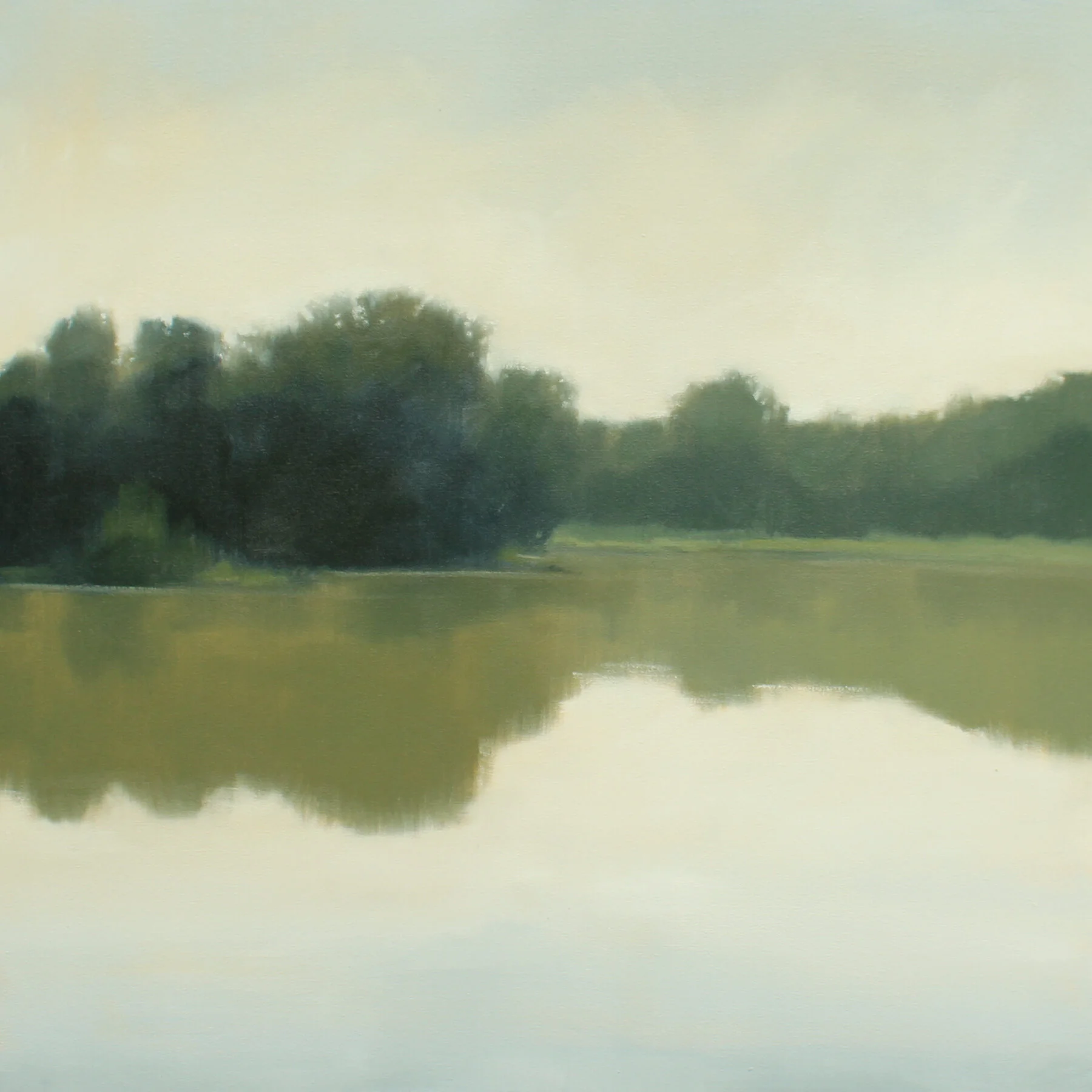 Morning Inlet, 24x24 inches