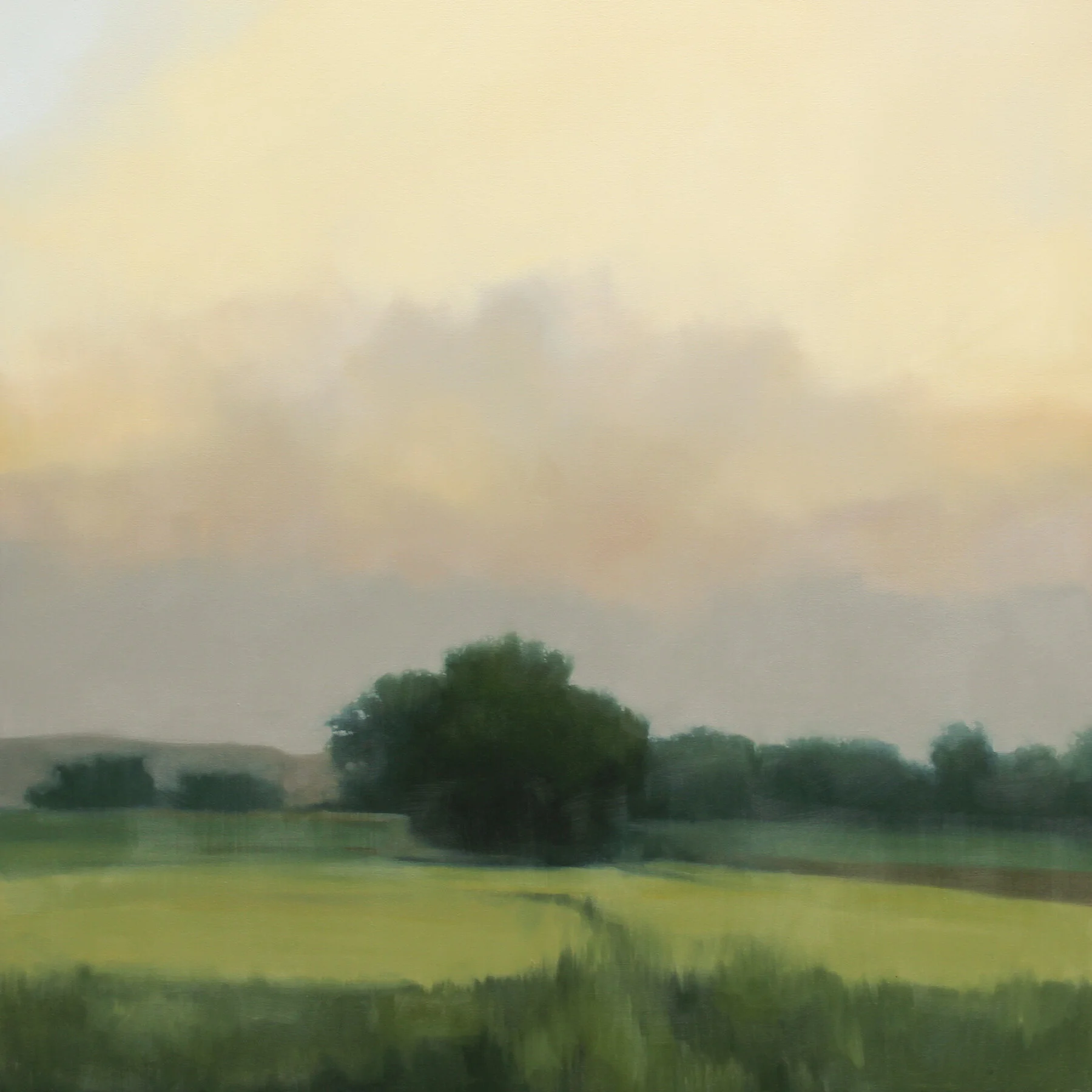 Final Glow, 36x36 inches