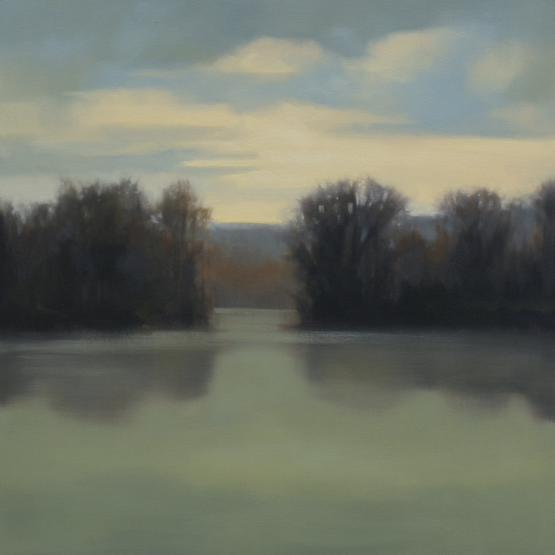 Early Spring Inlet, 30x30 inches