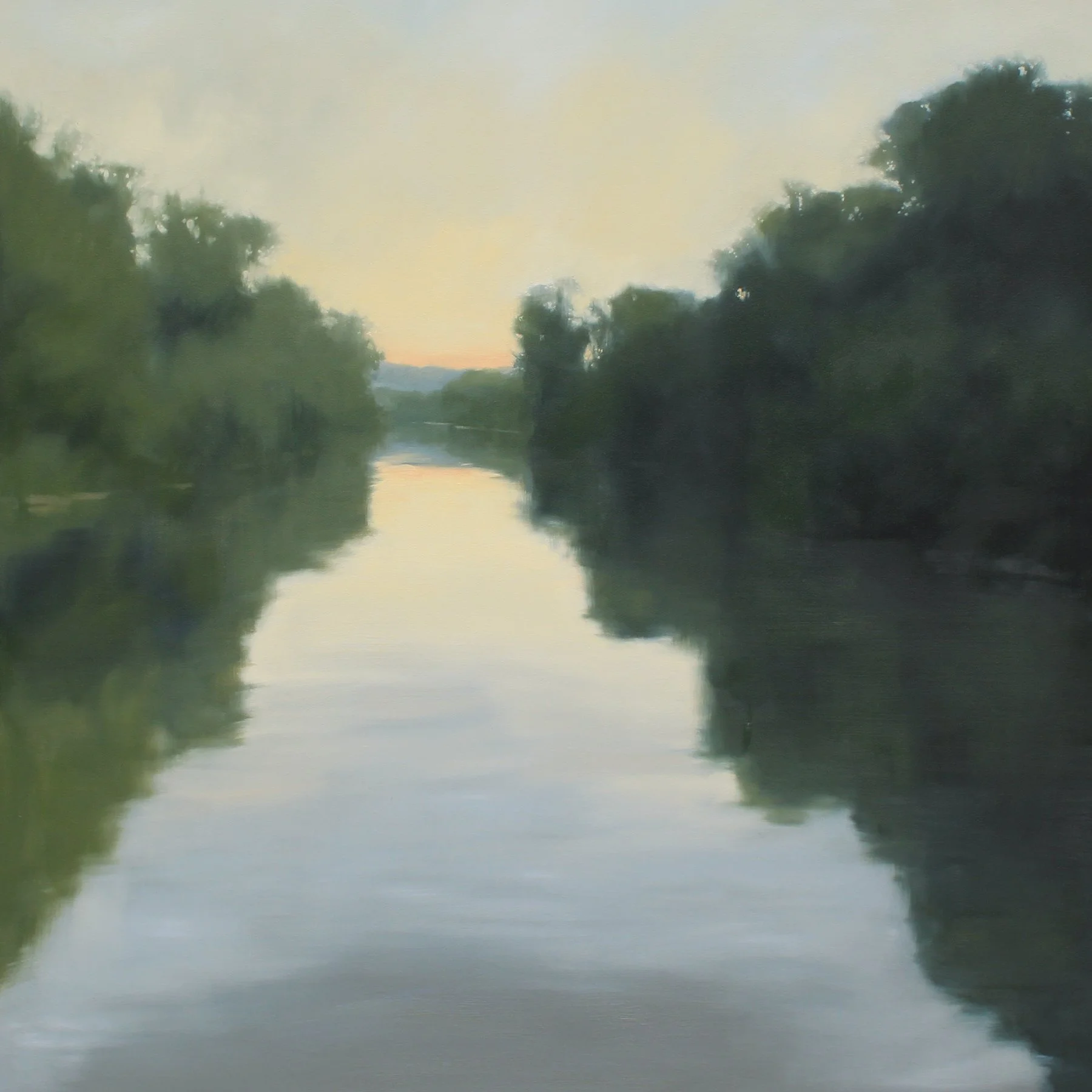 Dusk Floating, 48x48 inches