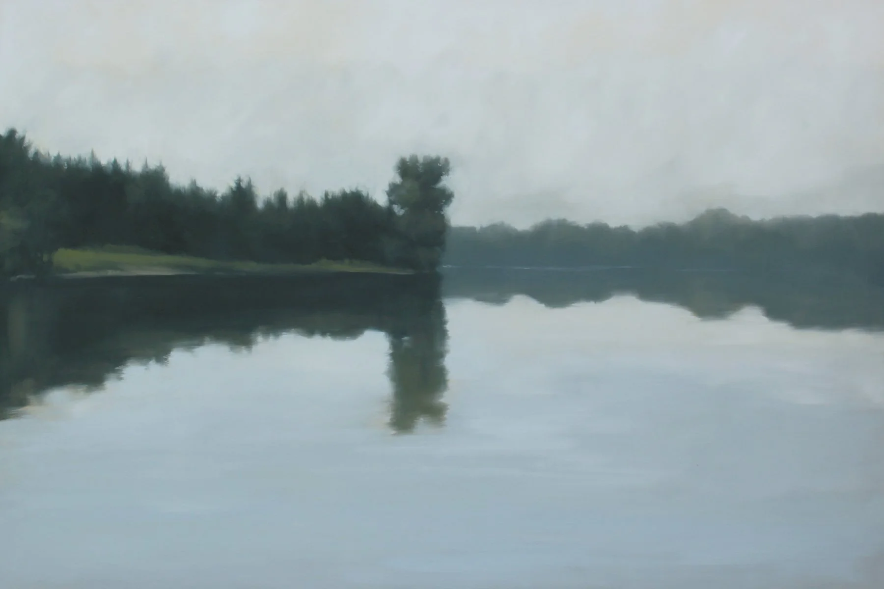 Still Shoreline, 48x72 inches