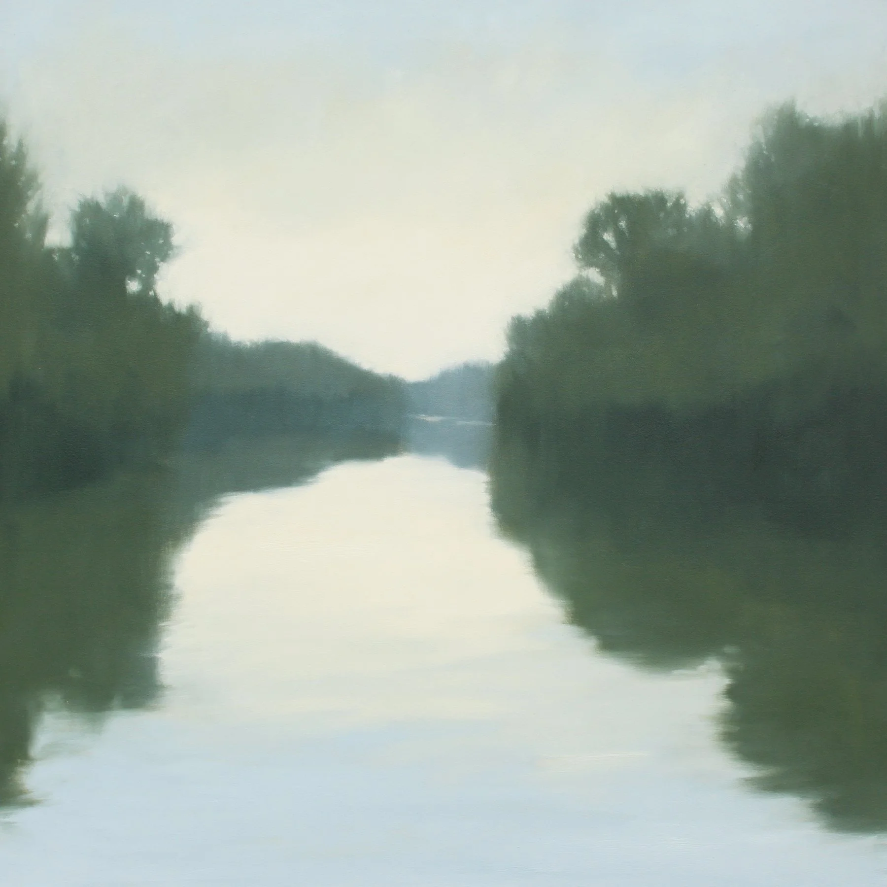Dawn River, 36x36 inches