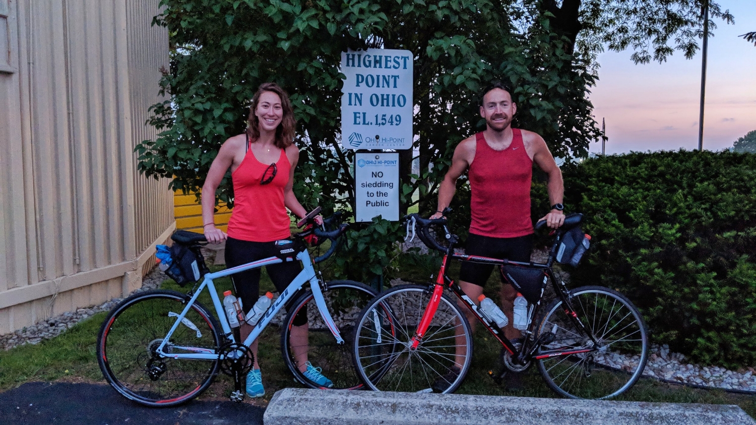 Starting point in Bellfontaine, Ohio at 6am