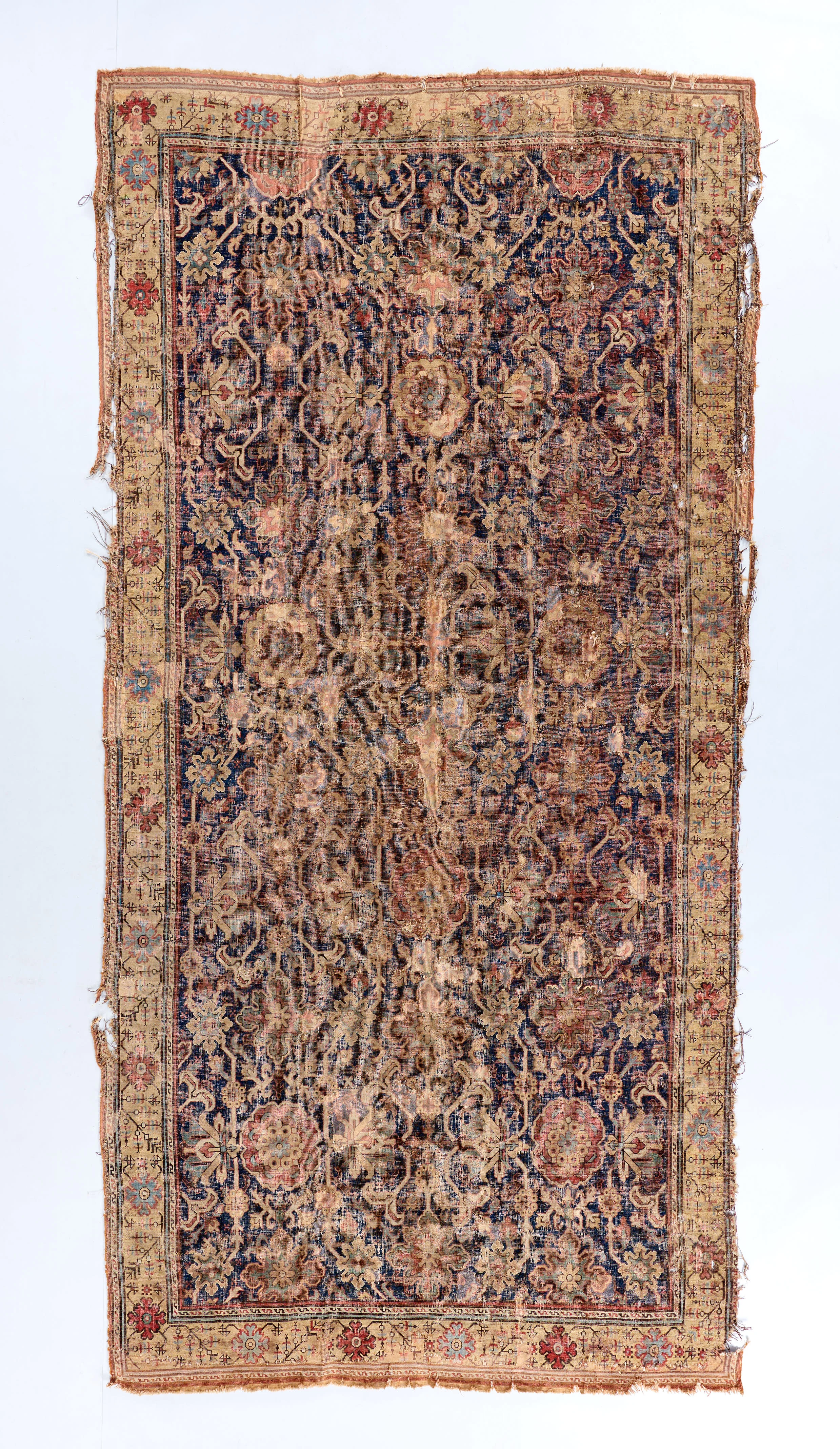 Circa 1800 Afshan design classical Caucasian carpet 