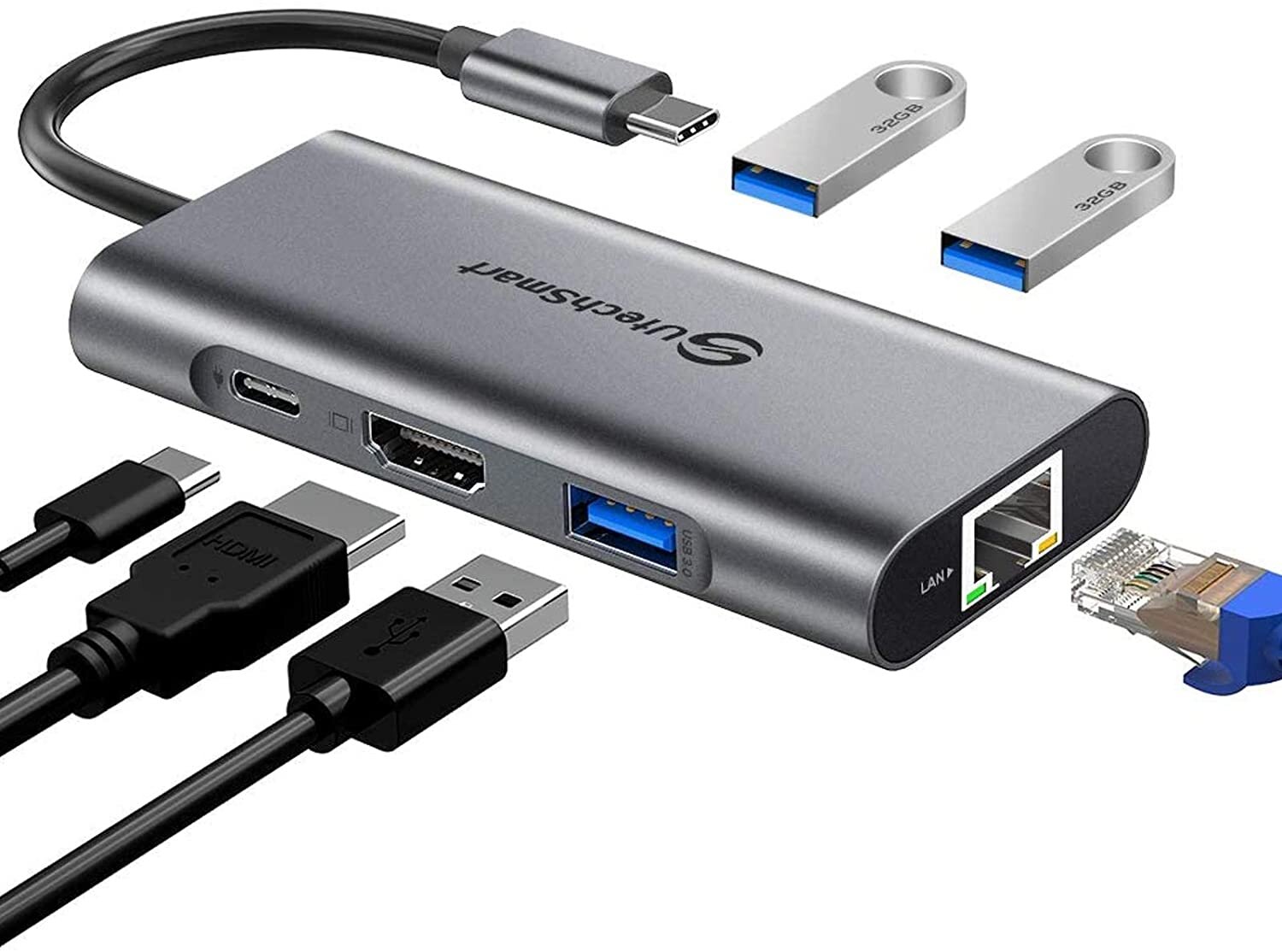 UtechSmart 6 In 1 USB C to HDMI Adapter