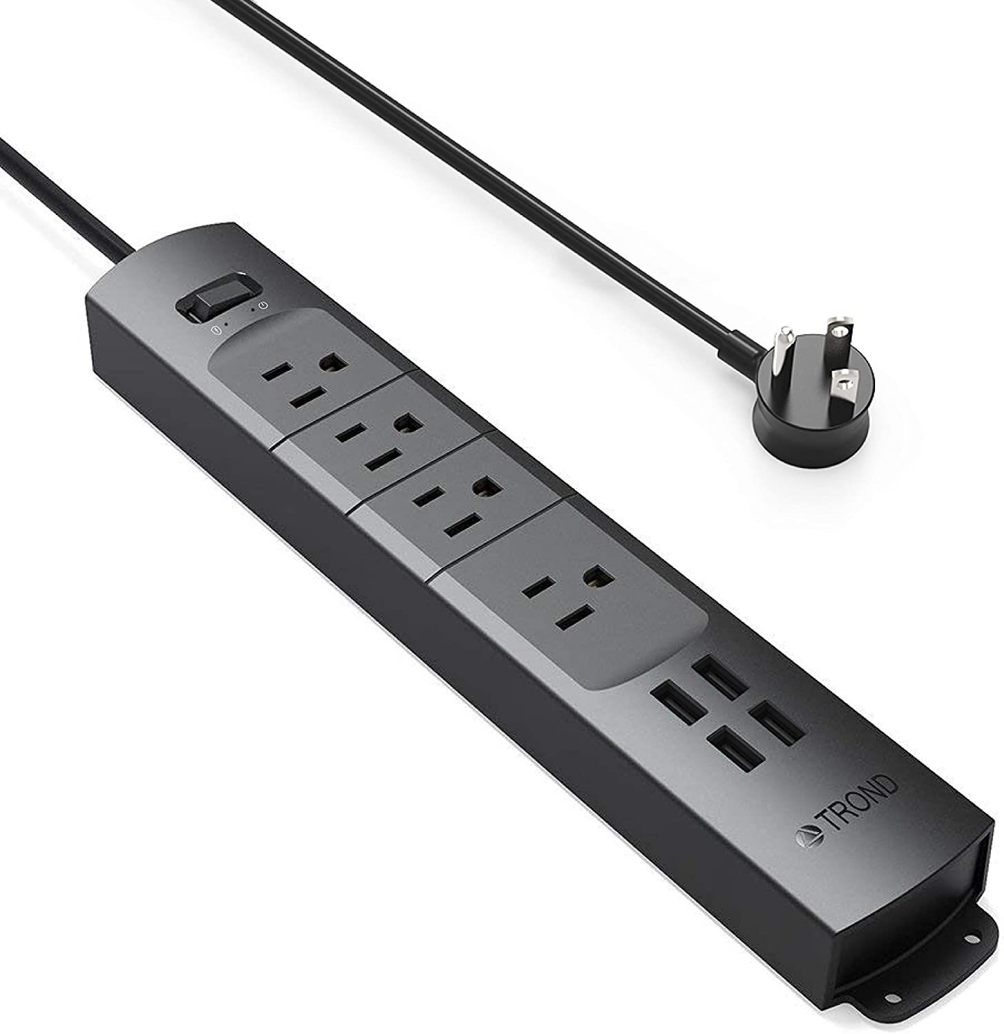 TROND Power Strip , 4 USB Ports, 4 outlets