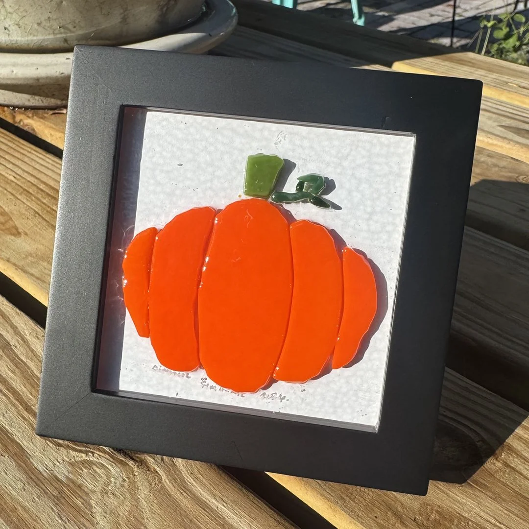 Fused Glass Pumpkin