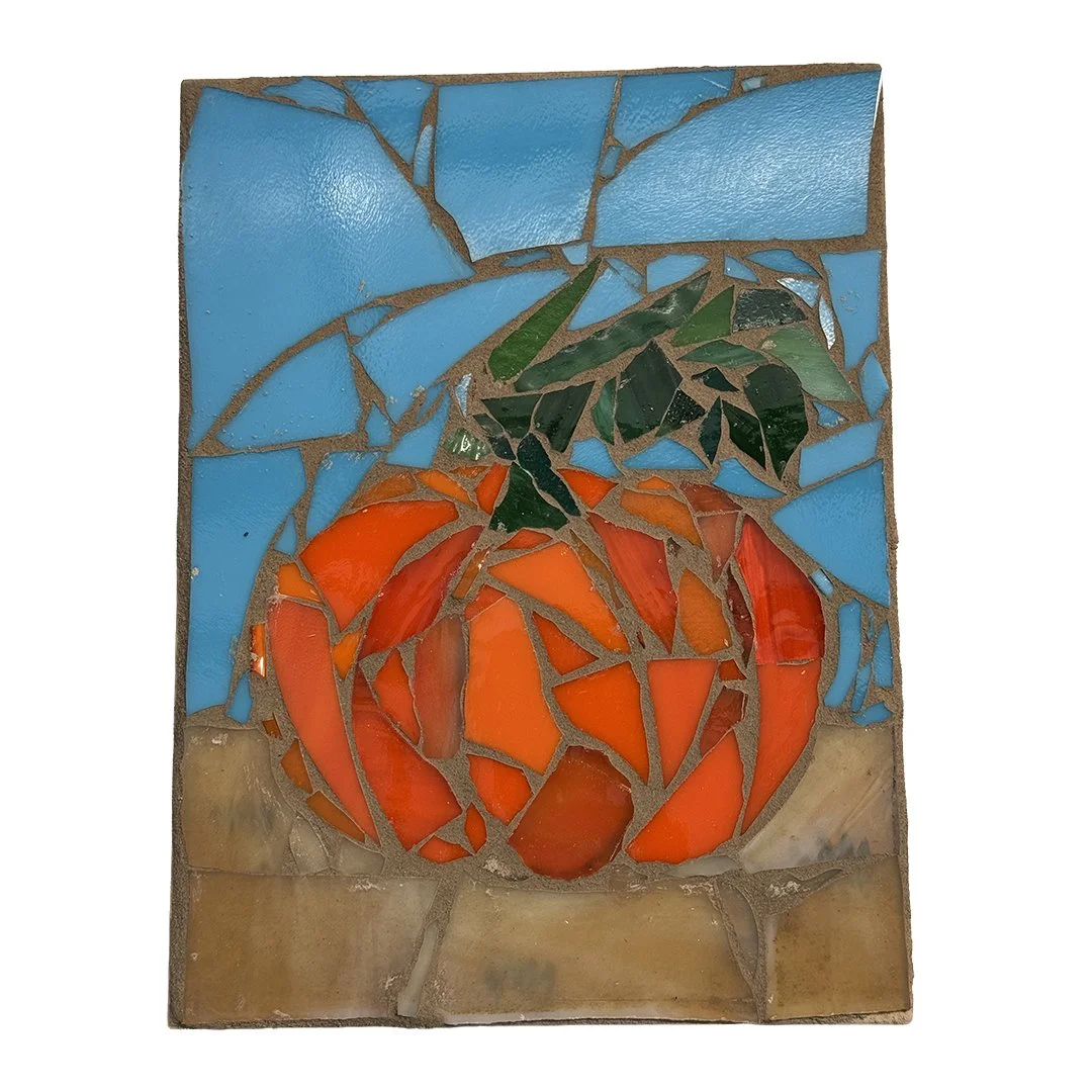 Pumpkin Glass Mosaic