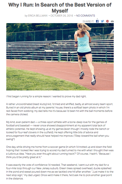 A first-person essay about my most-loved sport. Read more here . 