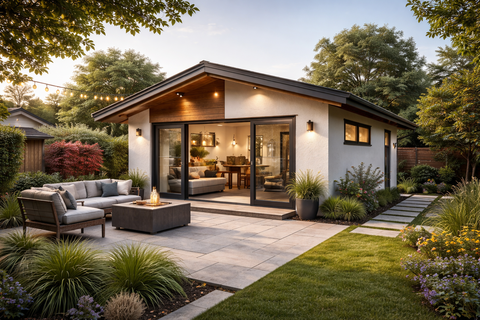 A sleek glass commercial building under construction, showcasing Affinity Design Group’s expertise in commercial design and engineering.