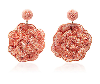   Silk Petal Flower  &nbsp;Earring   