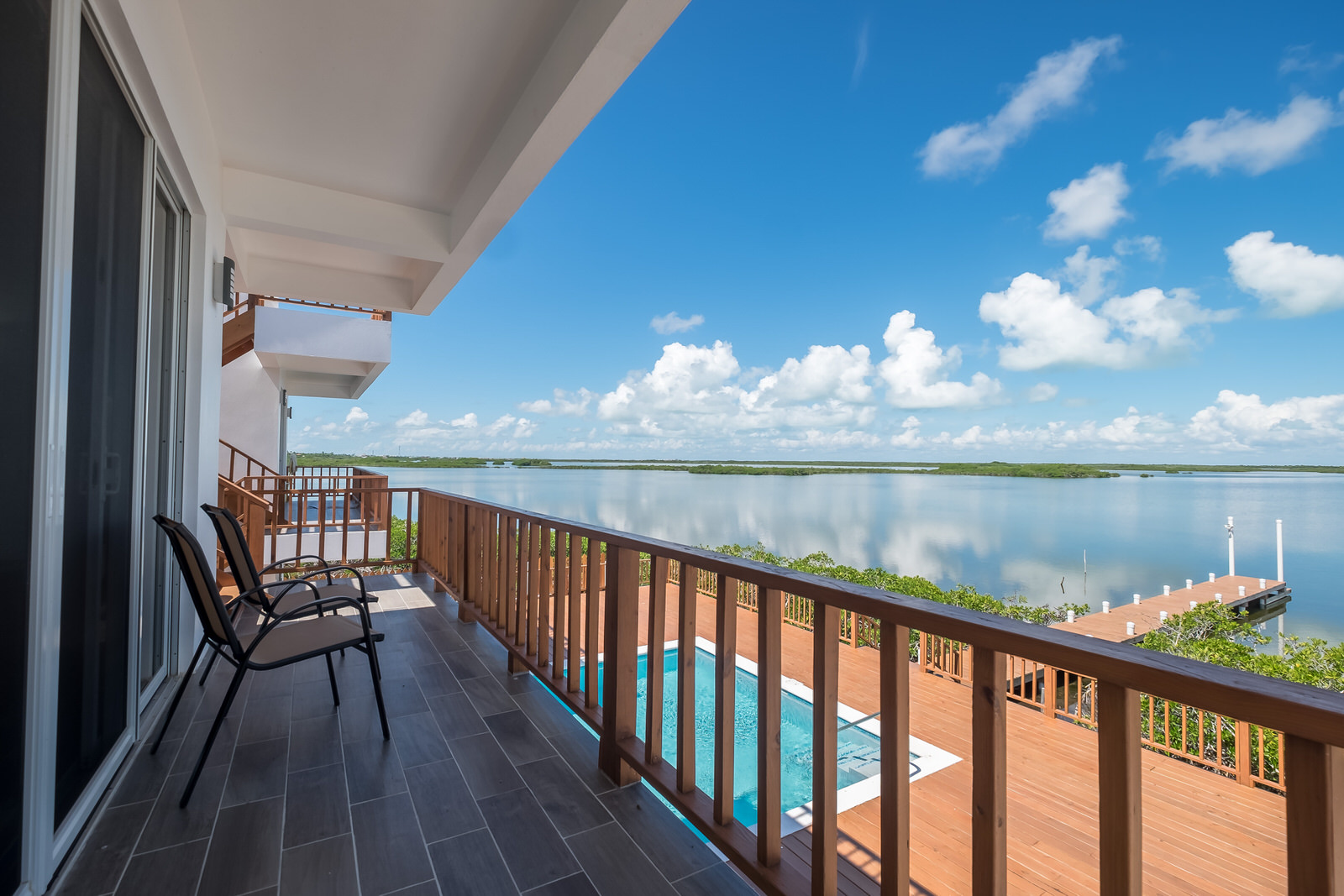 The View from Unit A2 at El Estero in San Pedro, Belize