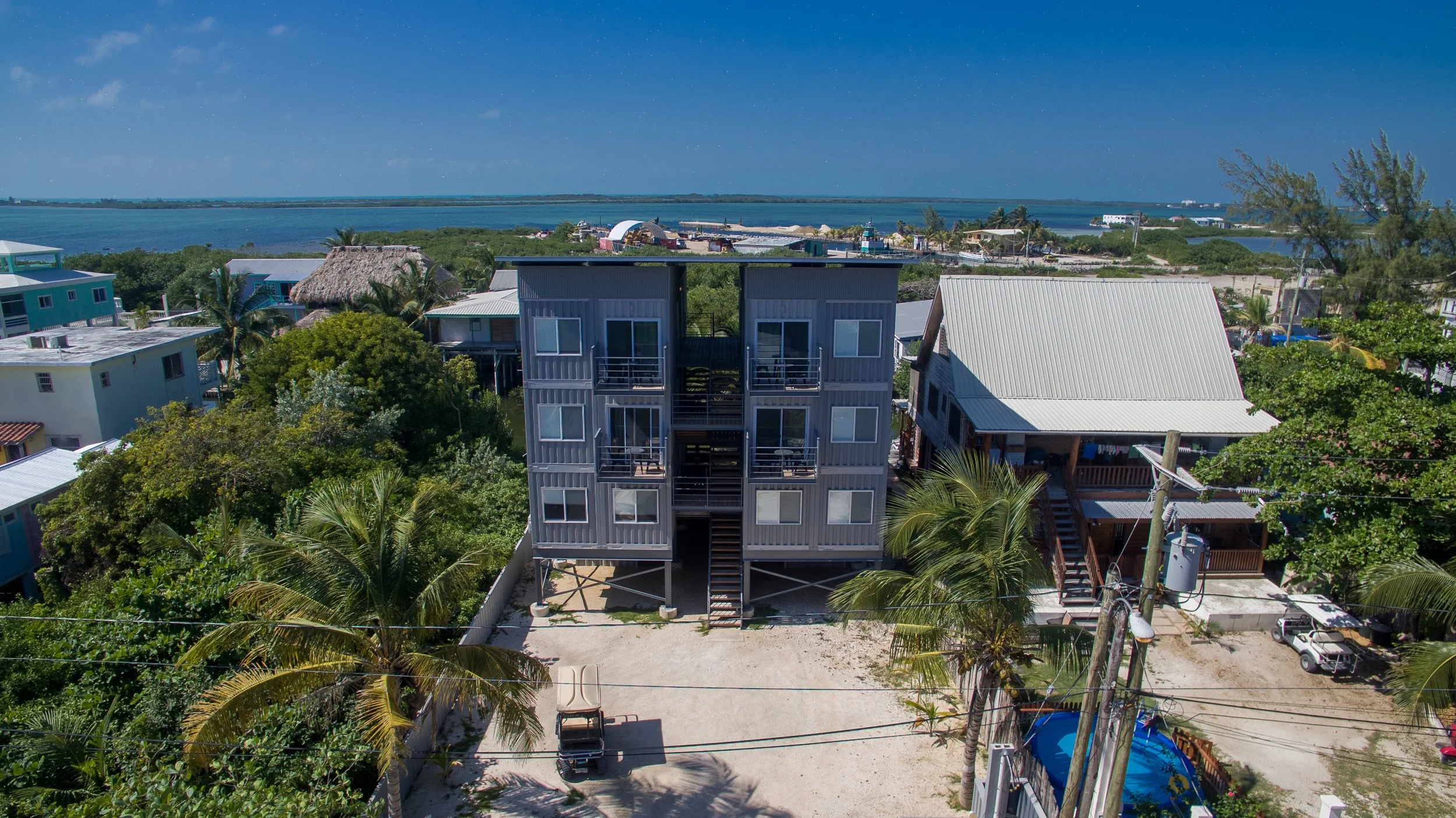 Box House Condominiums Long Term Rentals in San Pedro Town, Ambergris