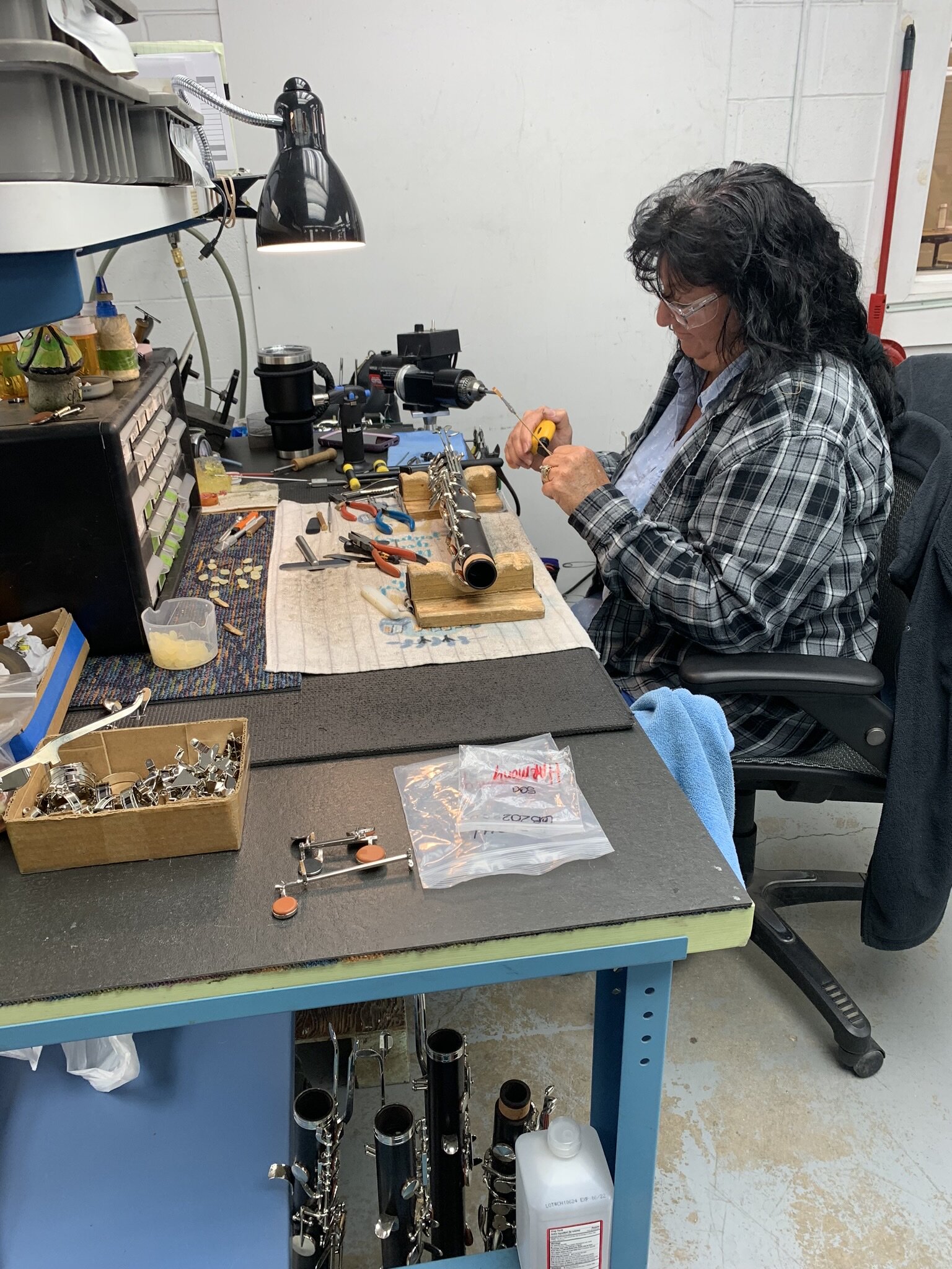 Each instrument is assembled by hand.