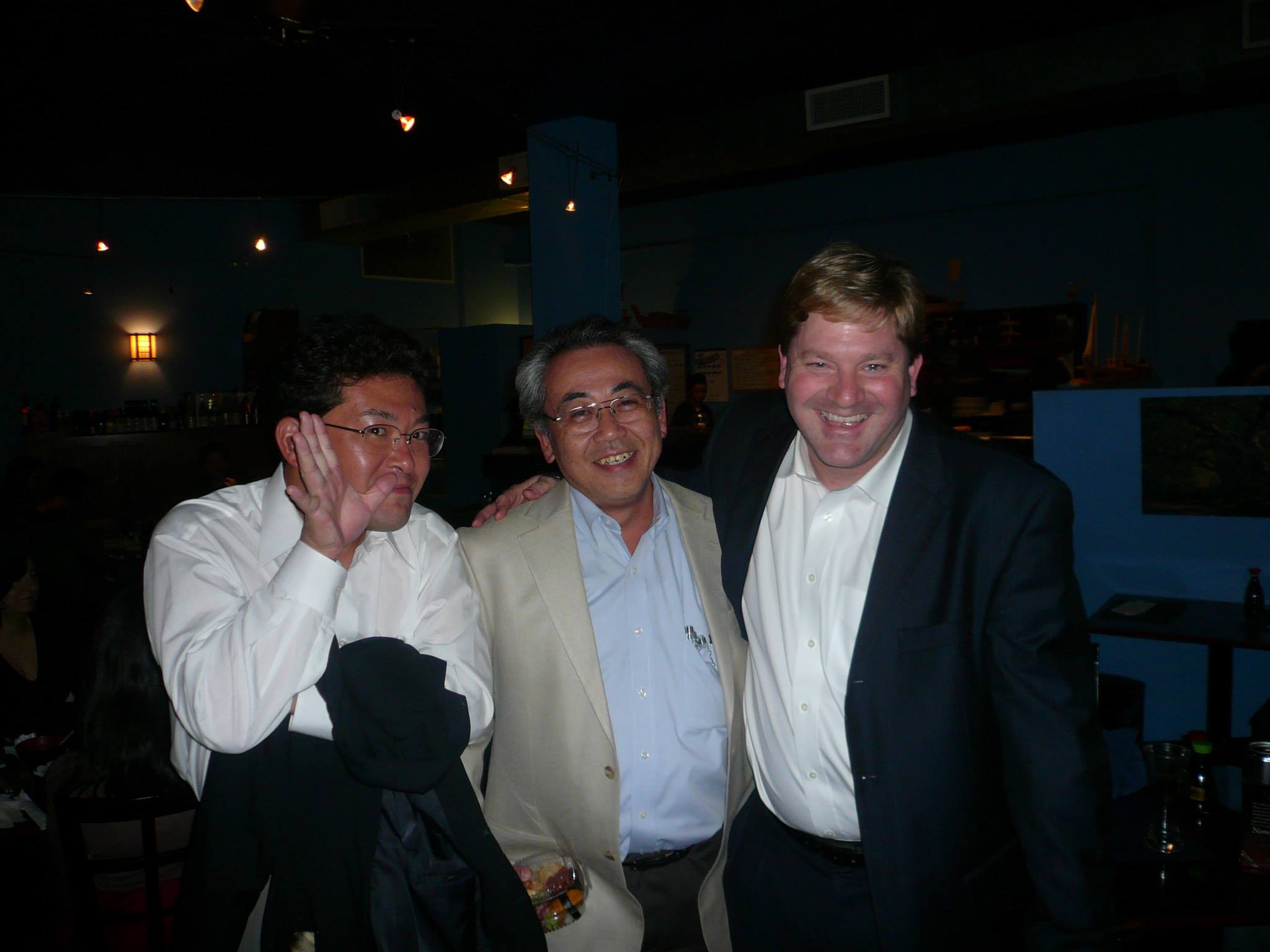 From left to right Dr. Maz, Dr. Fukamachi, and Dr. Charles Richardson, Cleveland Clinic