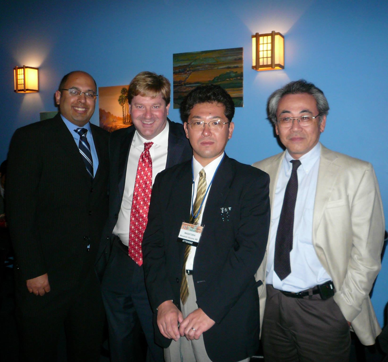 Dr. Maz, Dr. Fukamachi, Dr. Charles Richardson and Dr. Santash Rao, Cleveland Clinic with Cleveland Heart on Total Electric Heart and Transport System. 