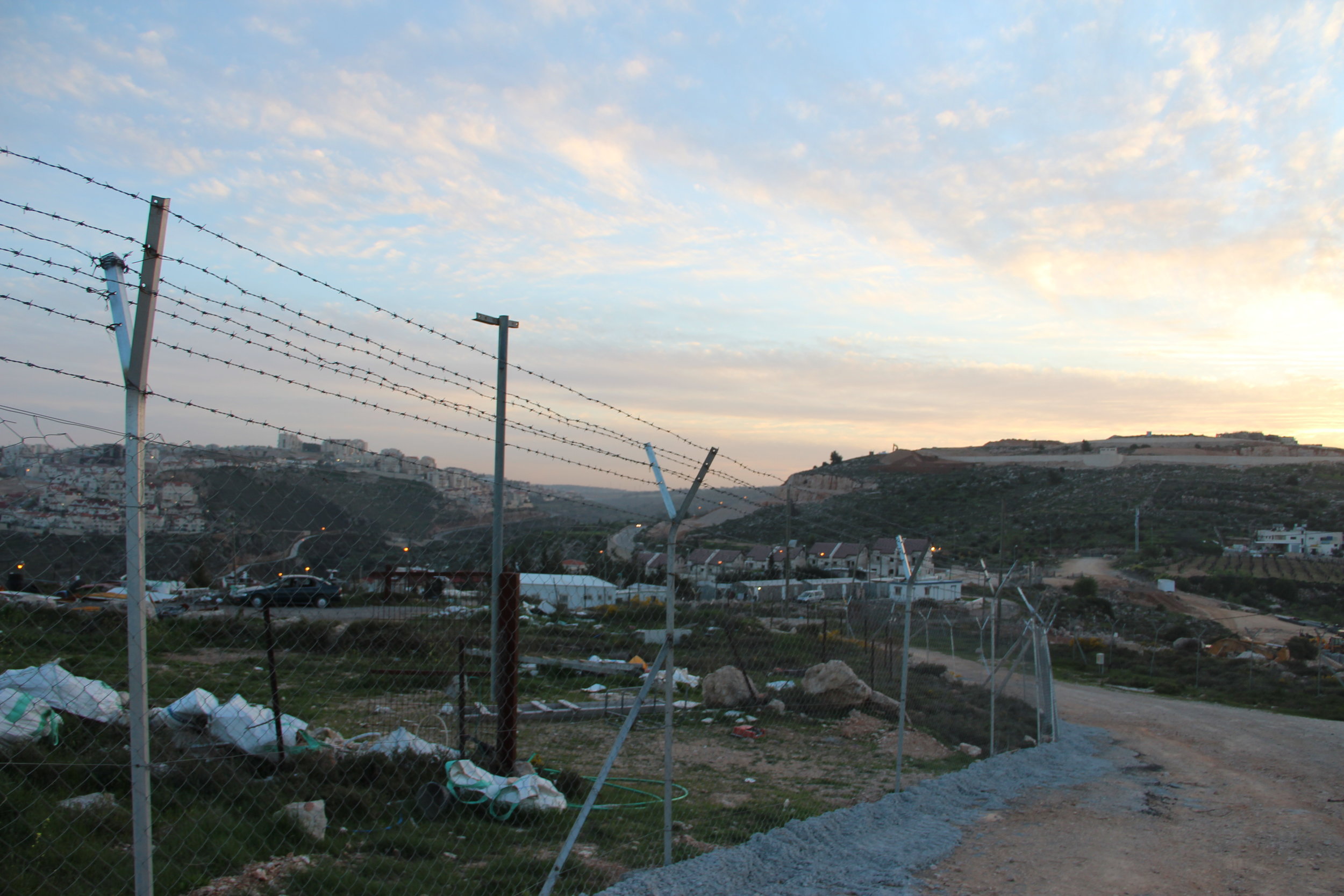 A fence keeping villages apart