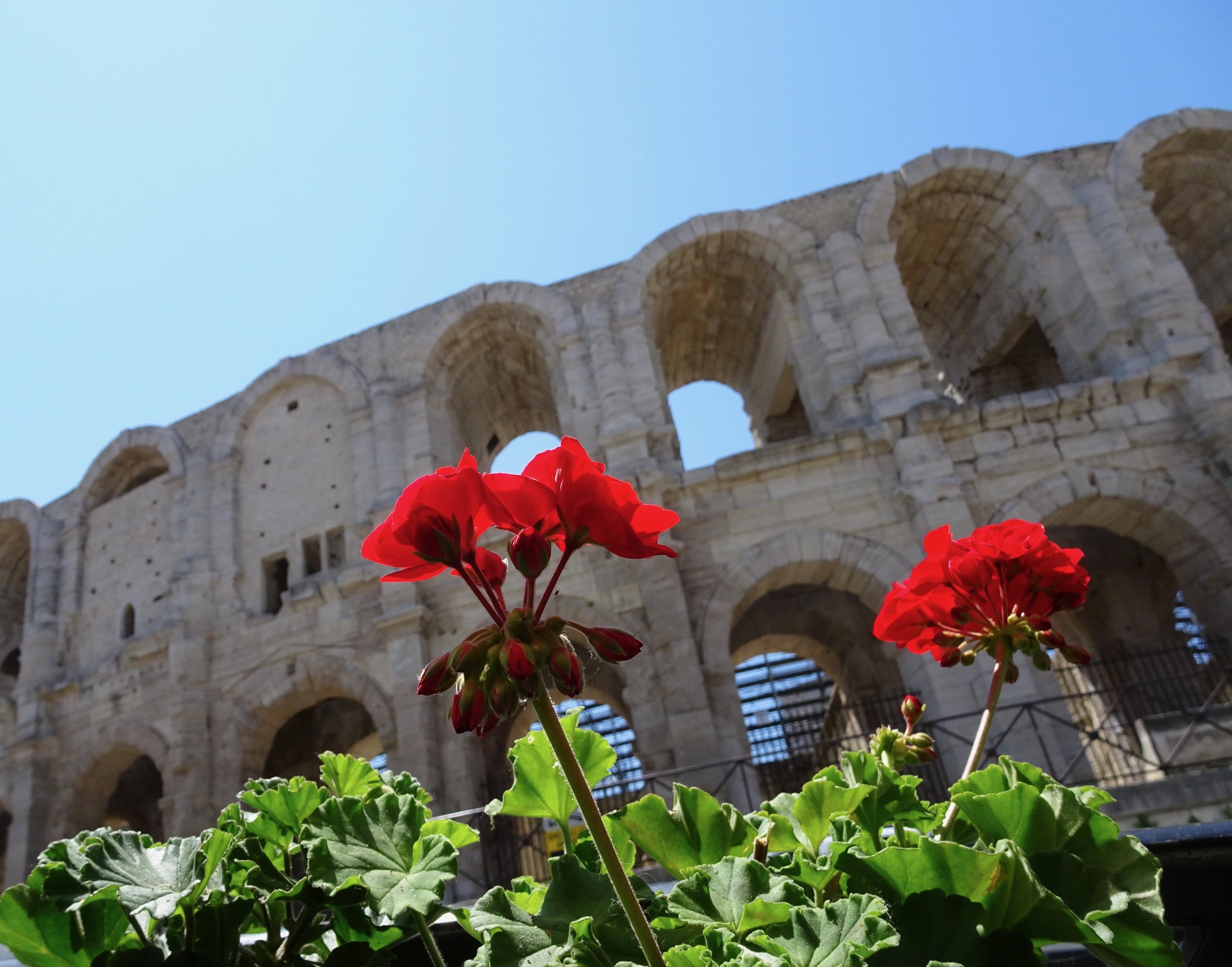 Arles, smaller than Nimes, but cleaned