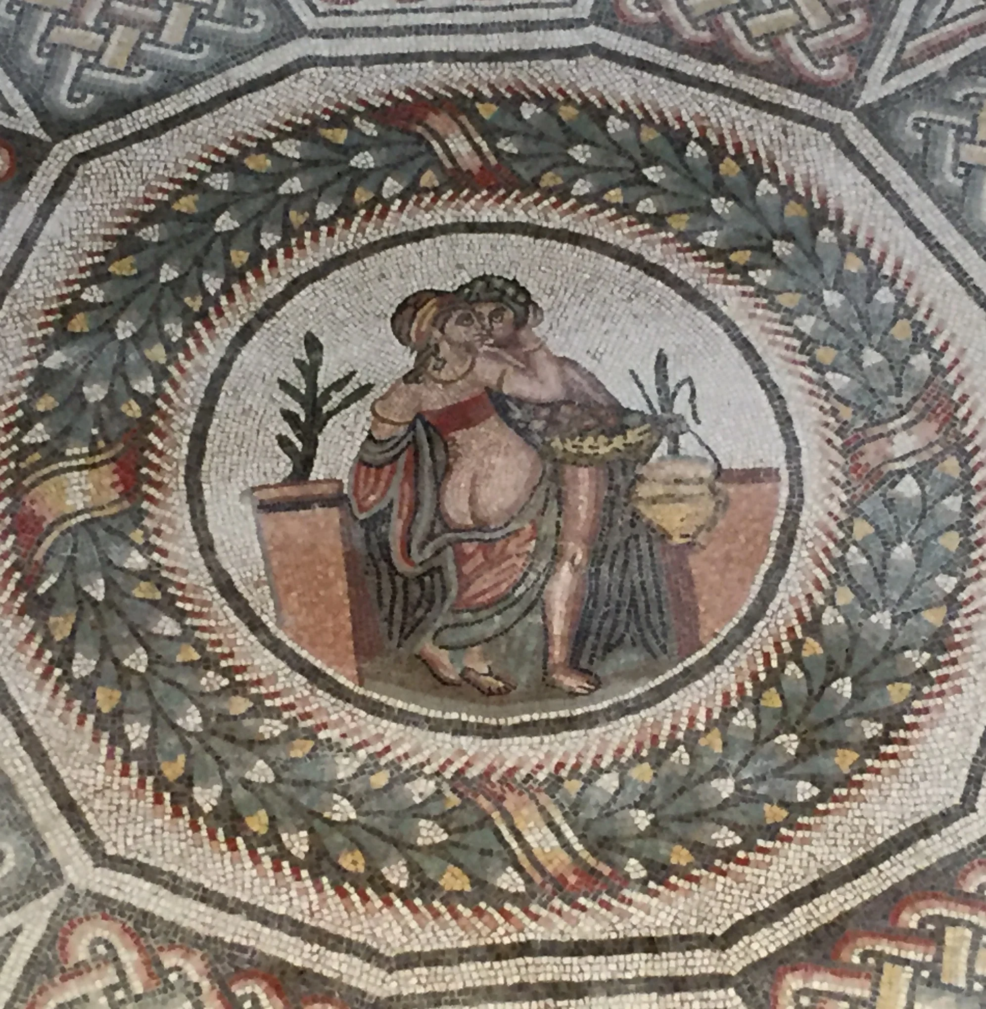 The lovers on the floor of the master bedroom